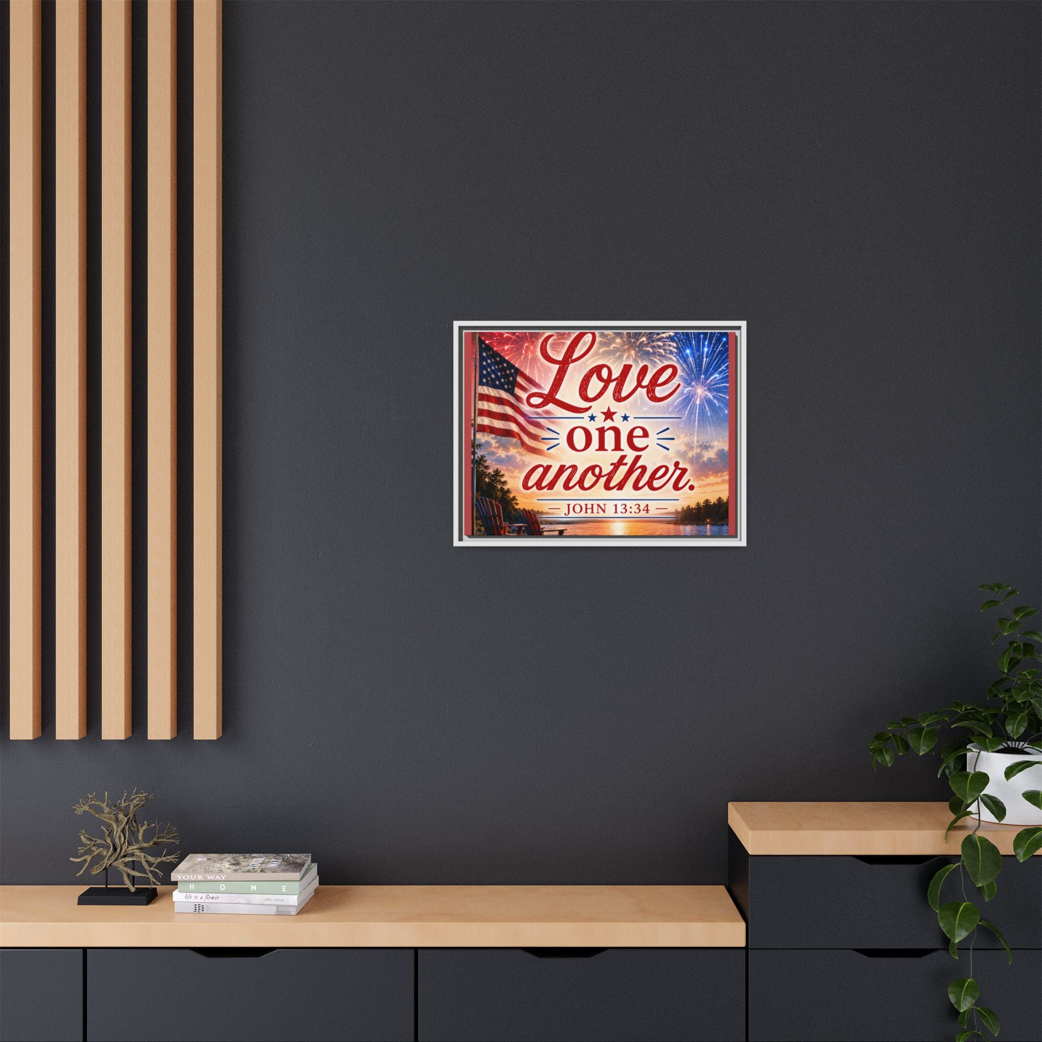 Matte Canvas, Framed (Multi-color)