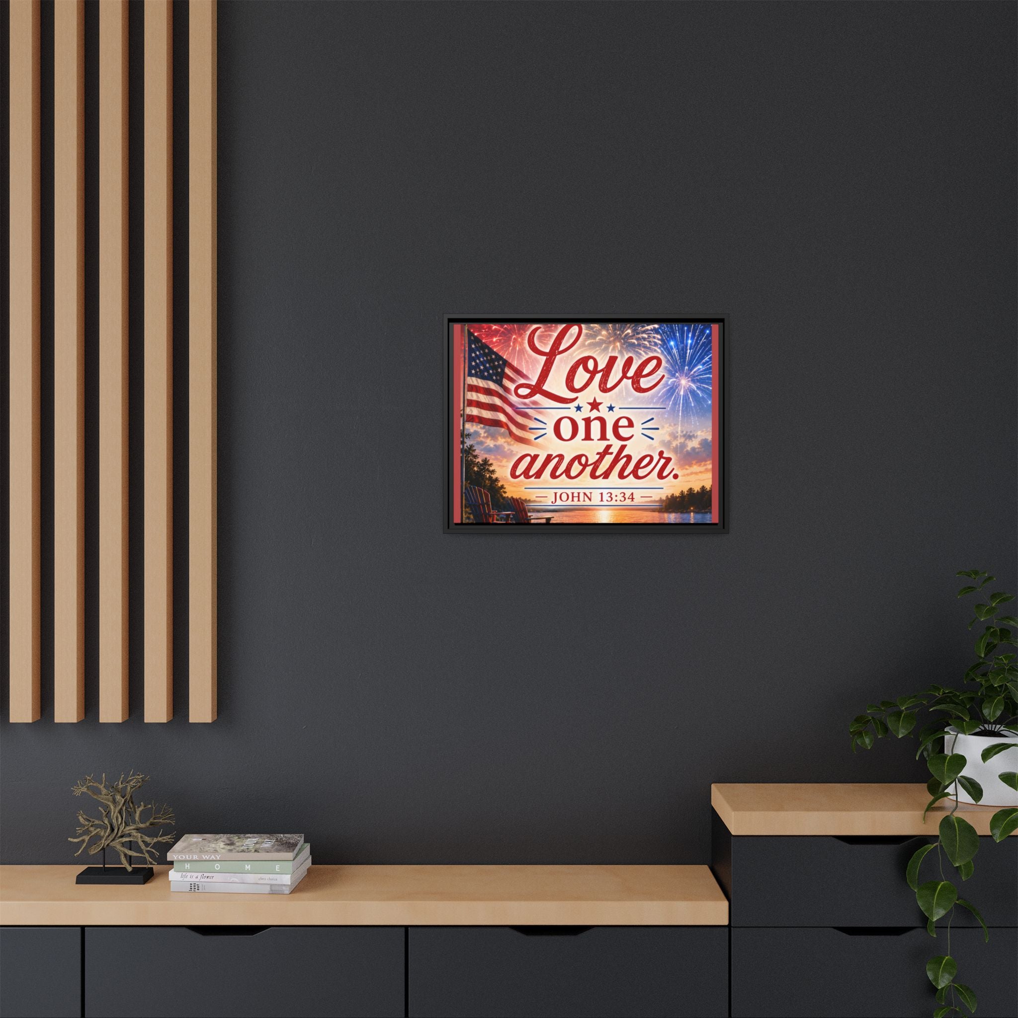 Matte Canvas, Framed (Multi-color)