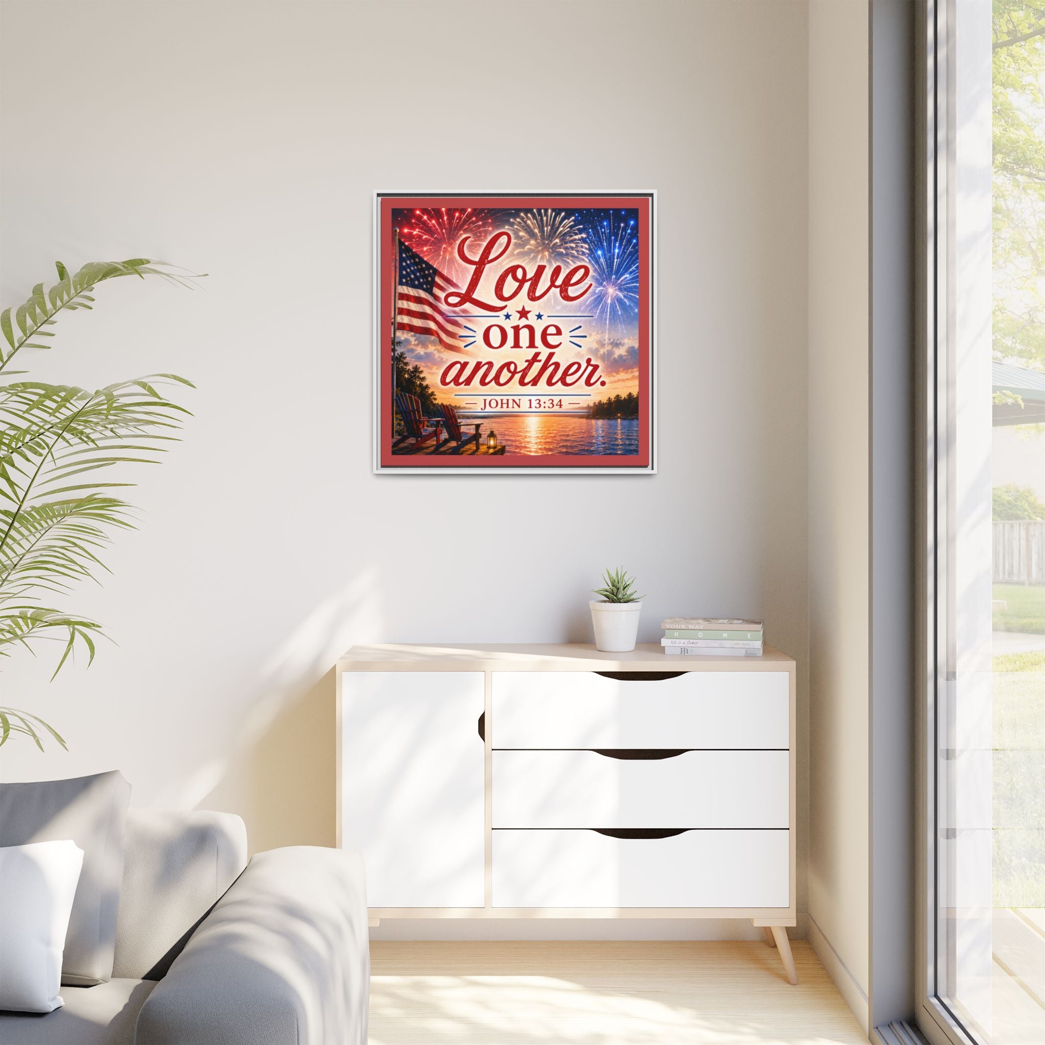 Matte Canvas, Framed (Multi-color)