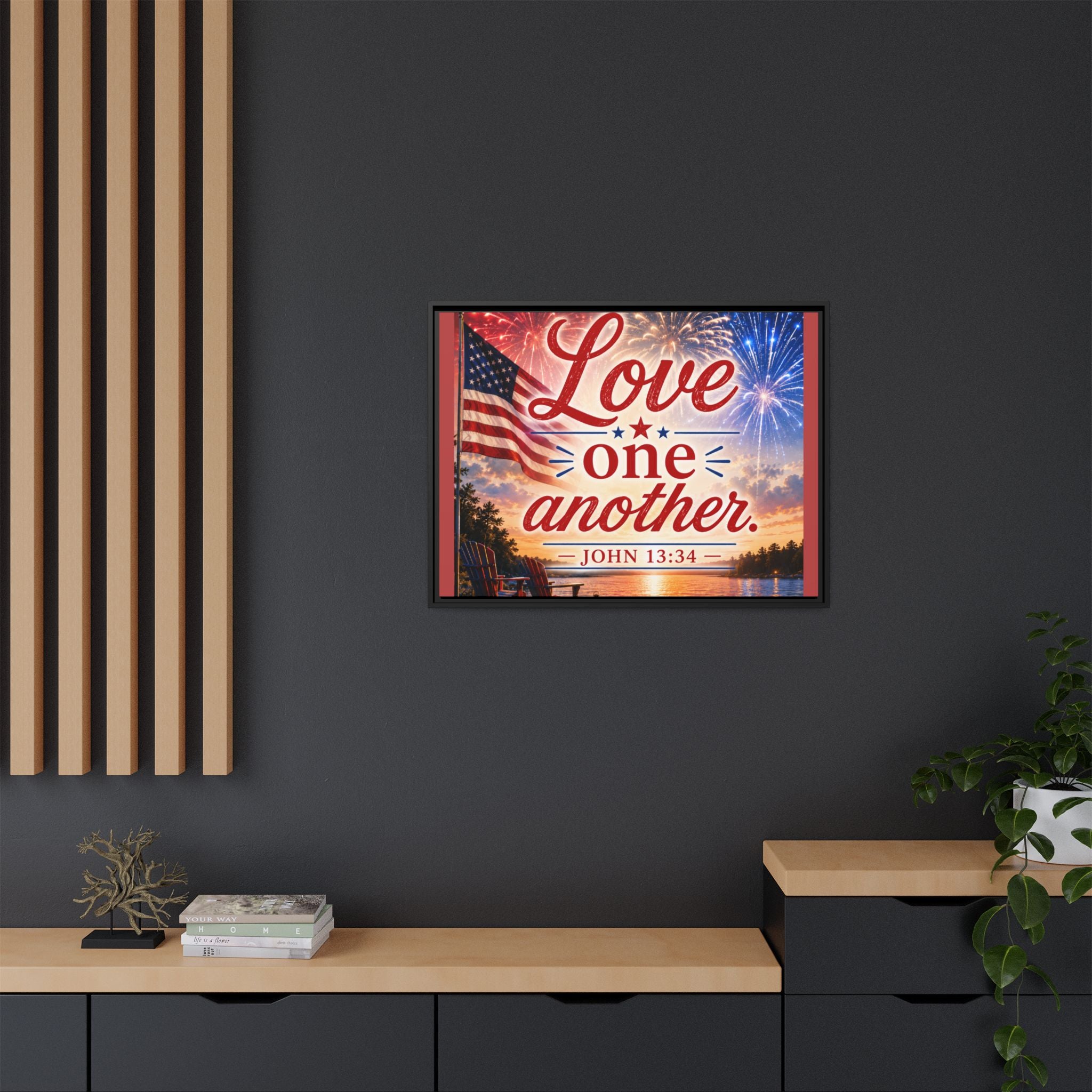 Matte Canvas, Framed (Multi-color)