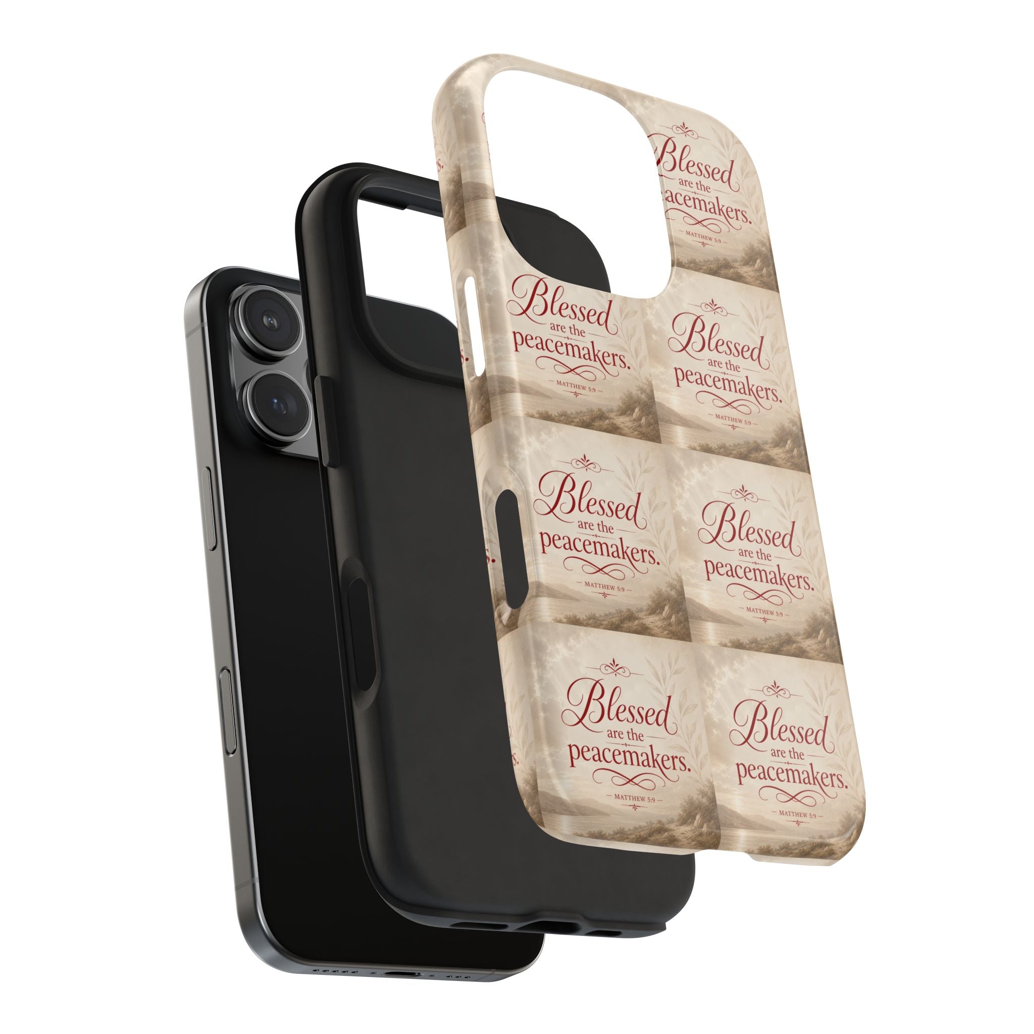 Blessed Are the Peacemakers Phone Case — Christian Inspirational Tough Phone Case