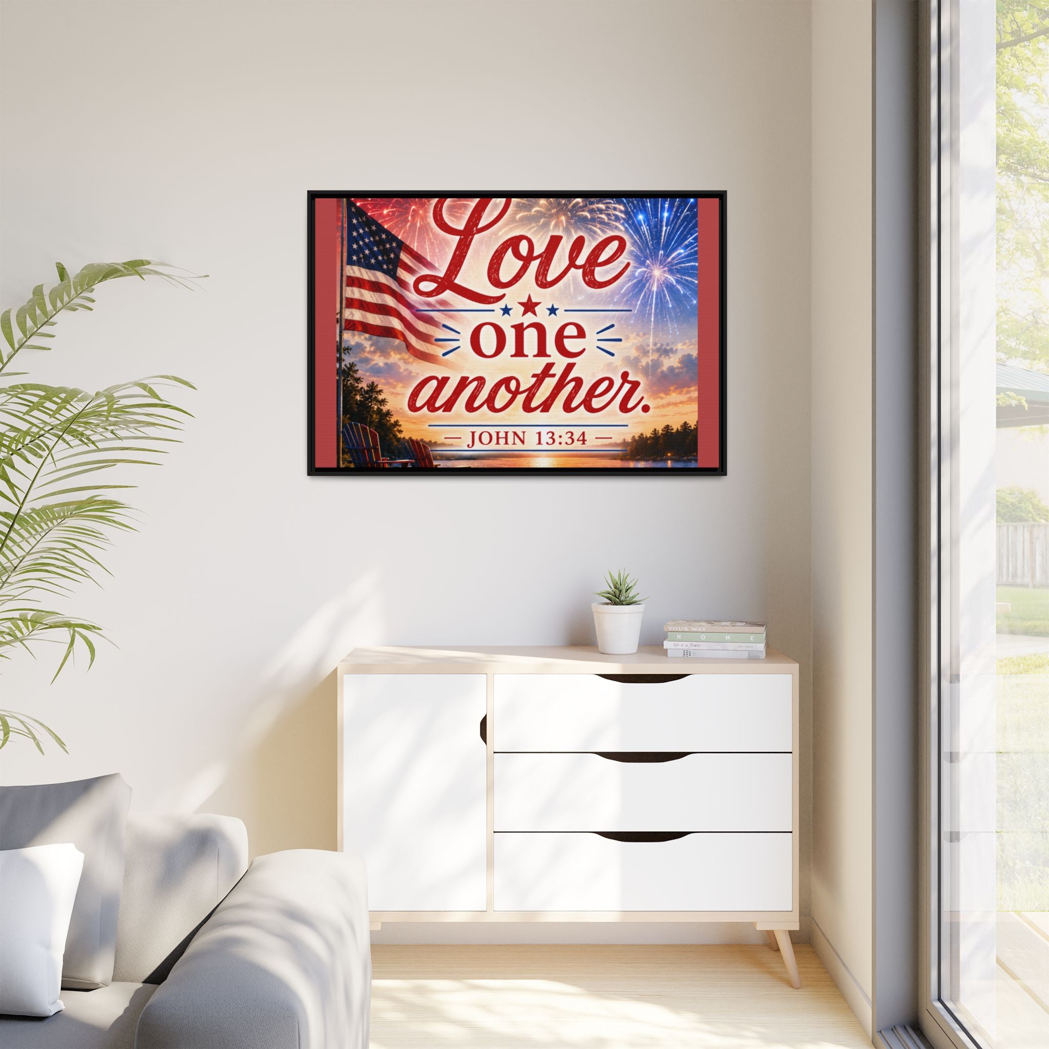 Matte Canvas, Framed (Multi-color)