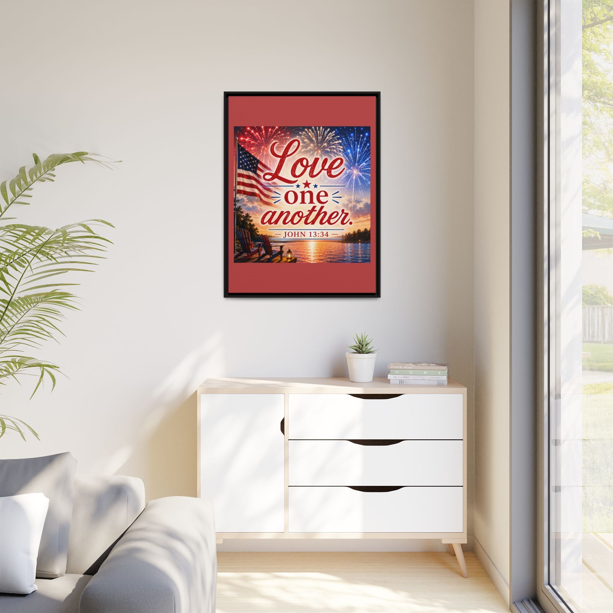 Matte Canvas, Framed (Multi-color)