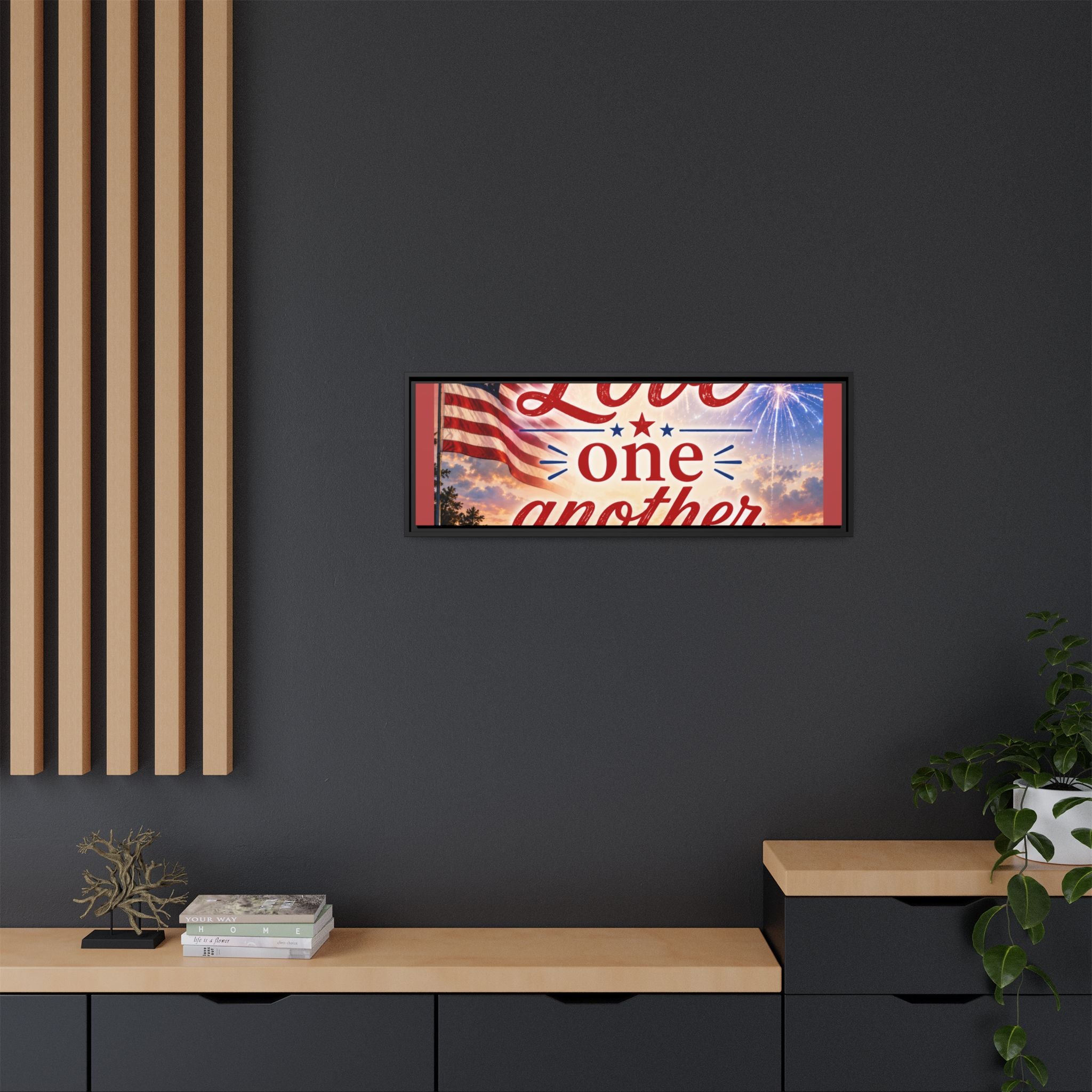 Matte Canvas, Framed (Multi-color)