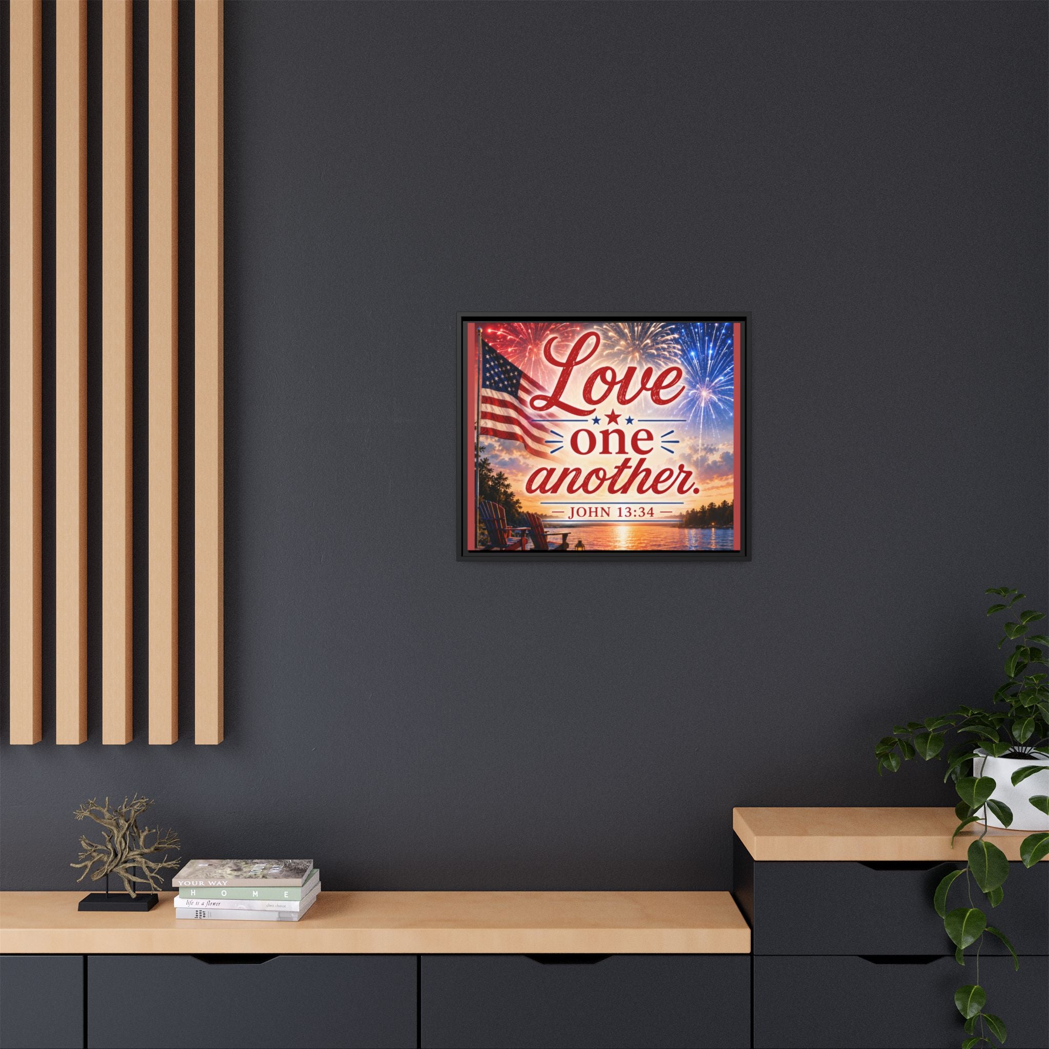 Matte Canvas, Framed (Multi-color)