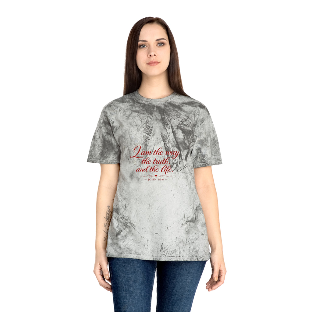 I Am the Way Tie-Dye T-Shirt — Inspirational Christian Quote Tee