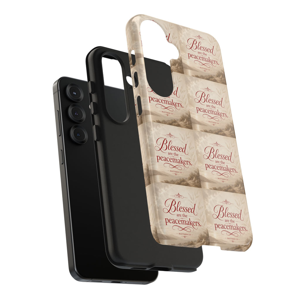 Blessed Are the Peacemakers Phone Case — Christian Inspirational Tough Phone Case
