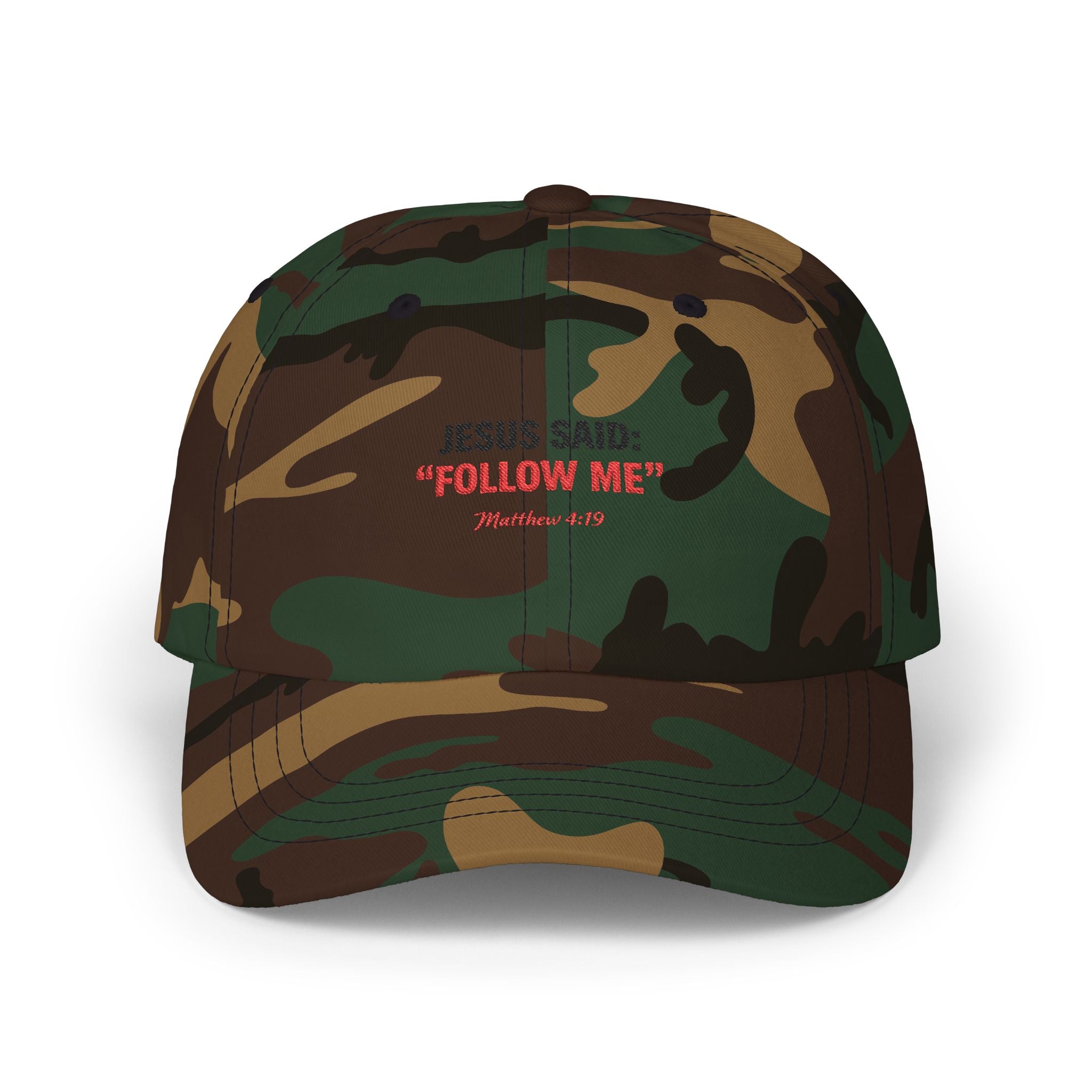 “Jesus Said: ‘Follow Me’” Embroidered Christian Baseball Hat