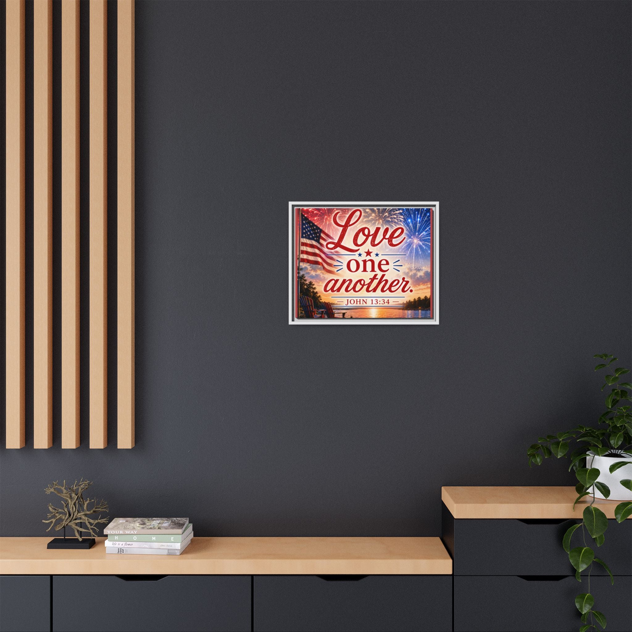 Matte Canvas, Framed (Multi-color)