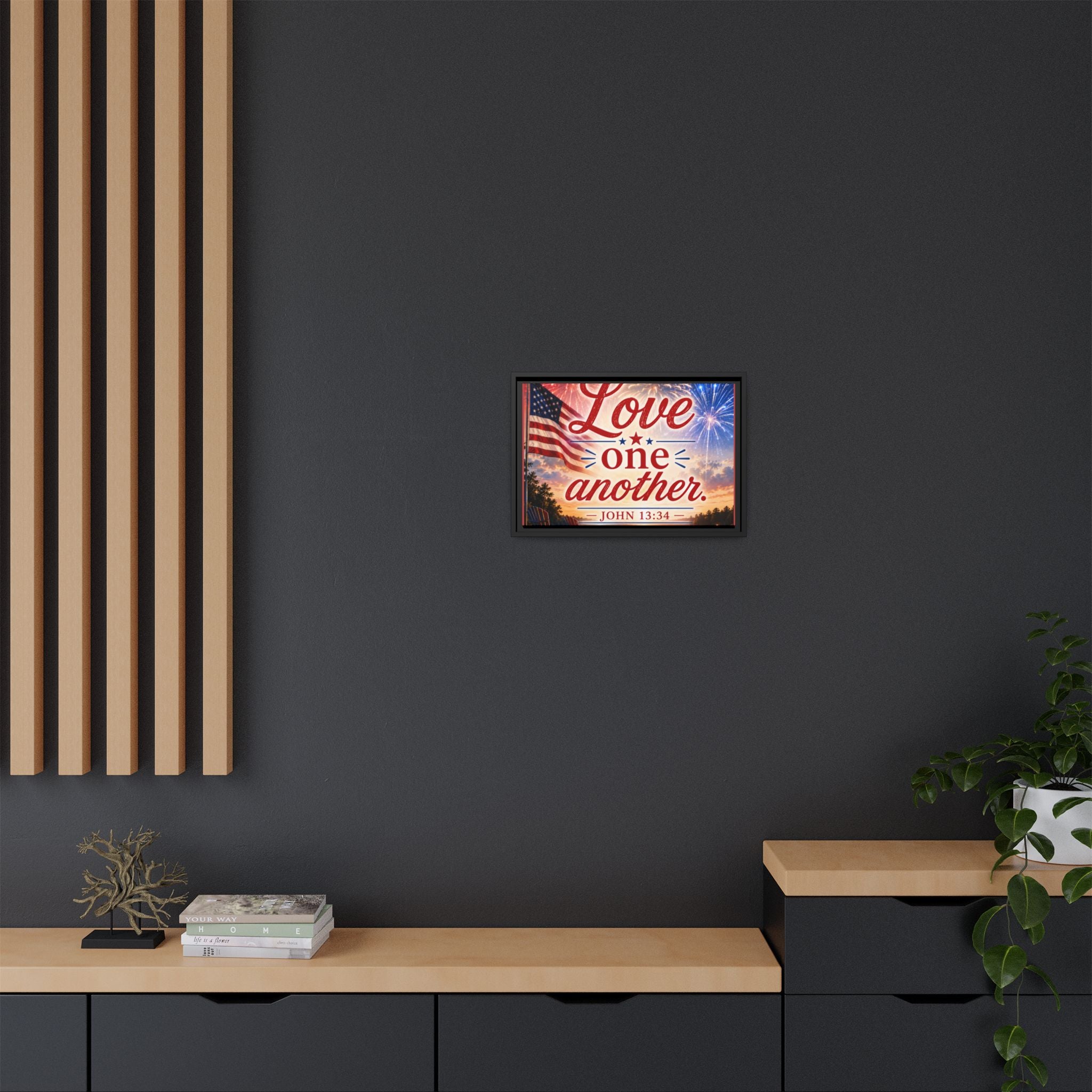 Matte Canvas, Framed (Multi-color)