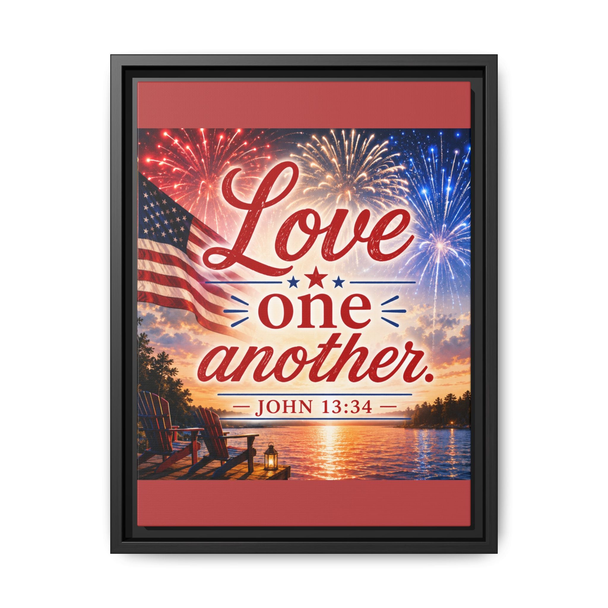 Matte Canvas, Framed (Multi-color)