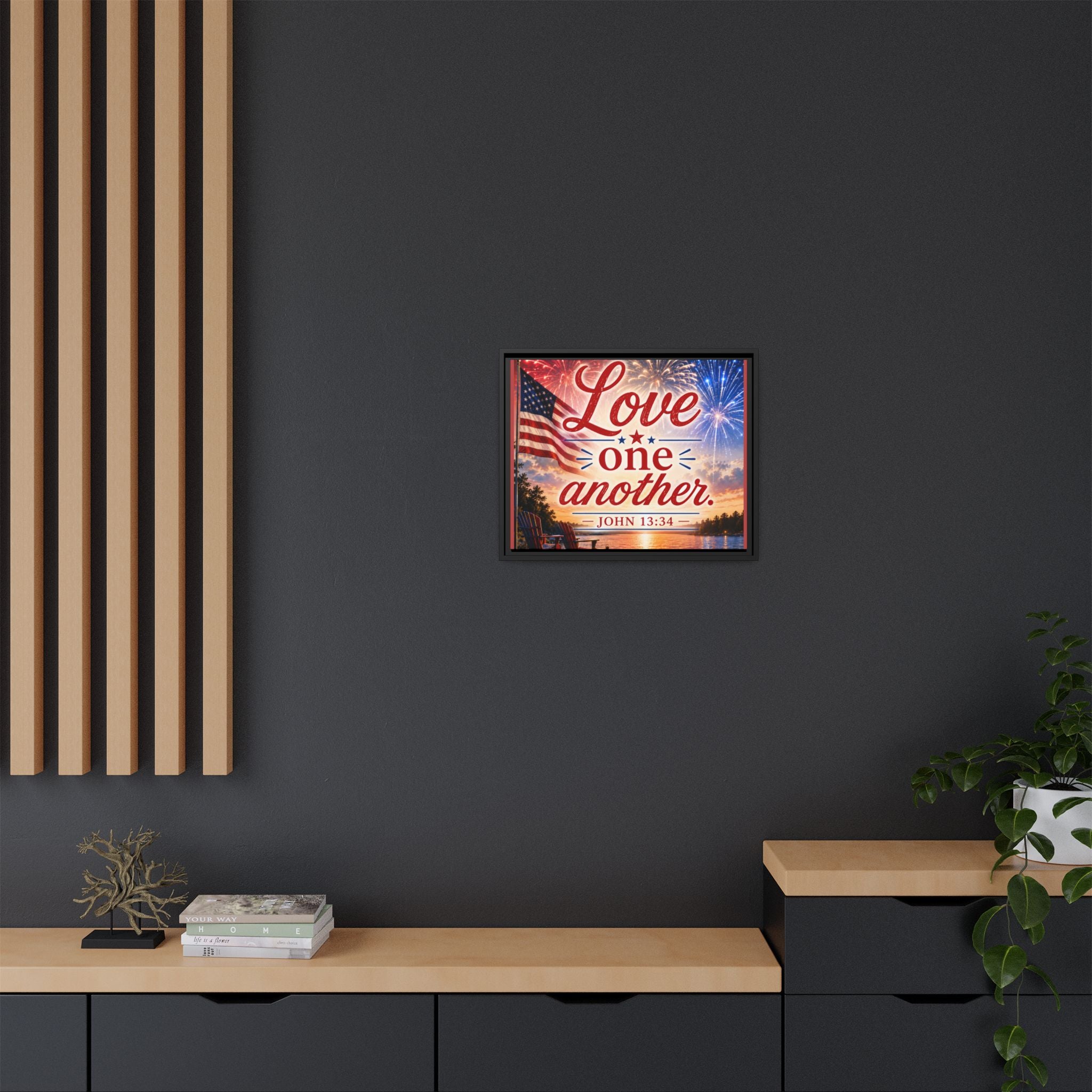 Matte Canvas, Framed (Multi-color)