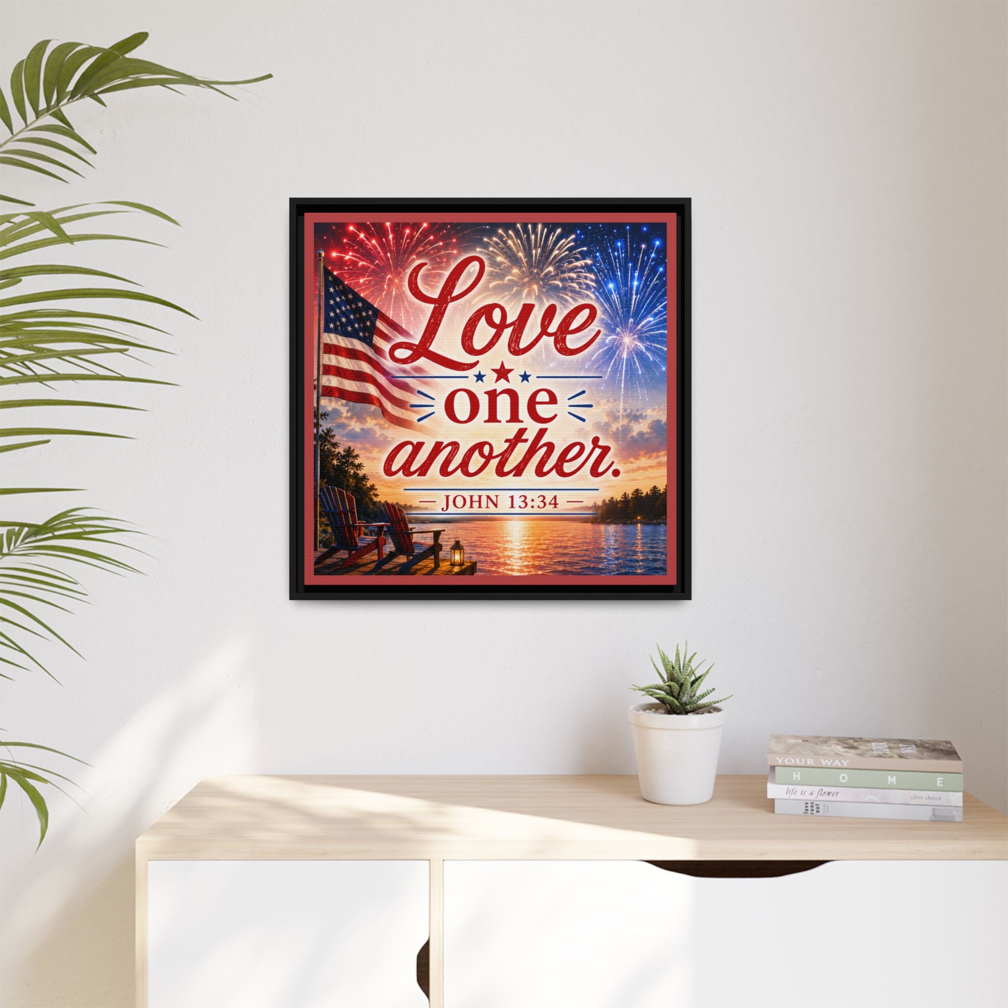 Matte Canvas, Framed (Multi-color)