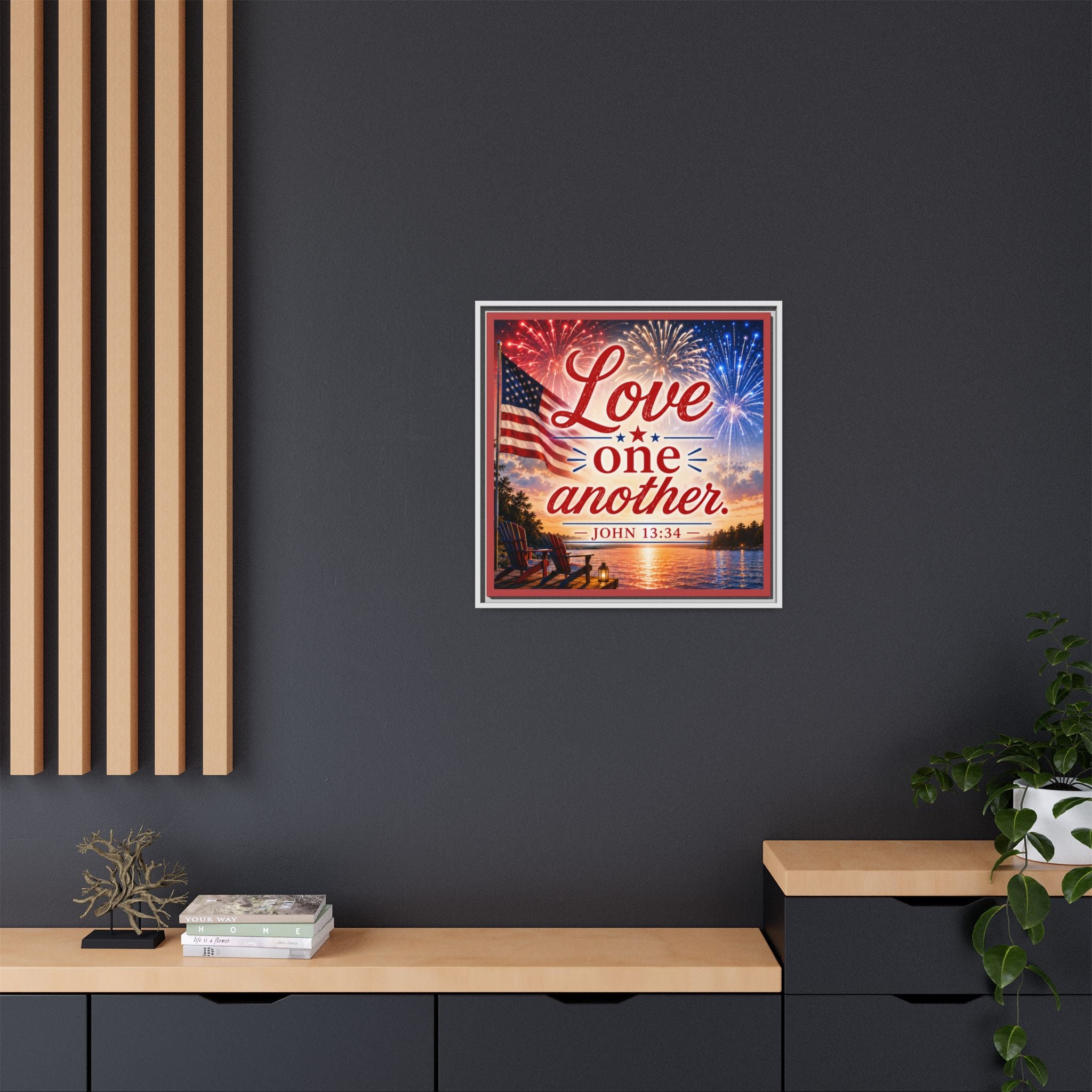 Matte Canvas, Framed (Multi-color)
