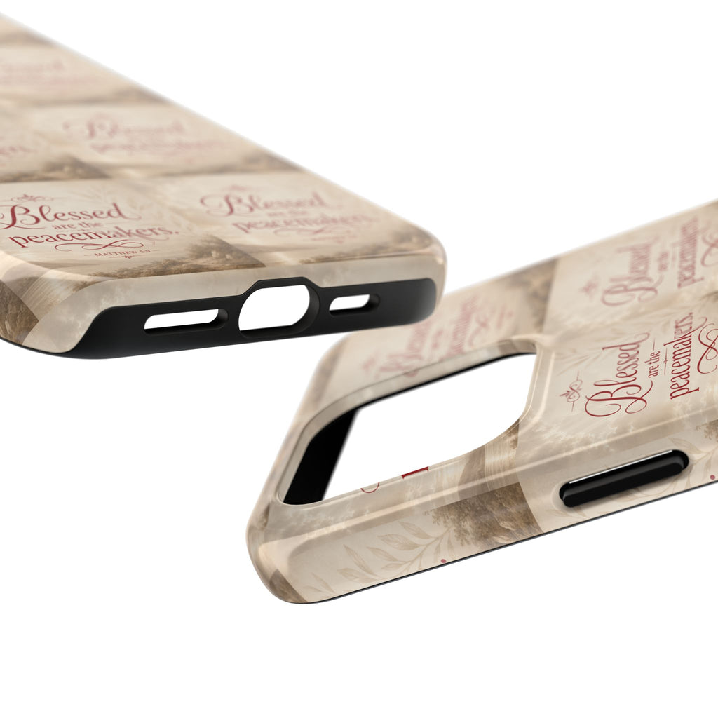 Blessed Are the Peacemakers Phone Case — Christian Inspirational Tough Phone Case