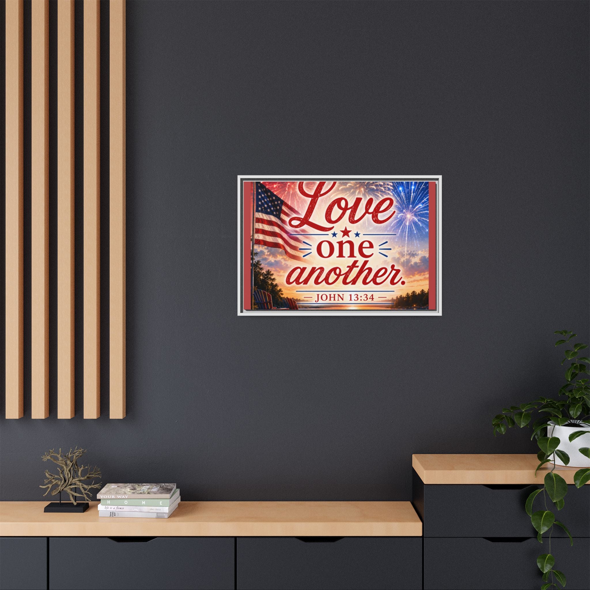 Matte Canvas, Framed (Multi-color)