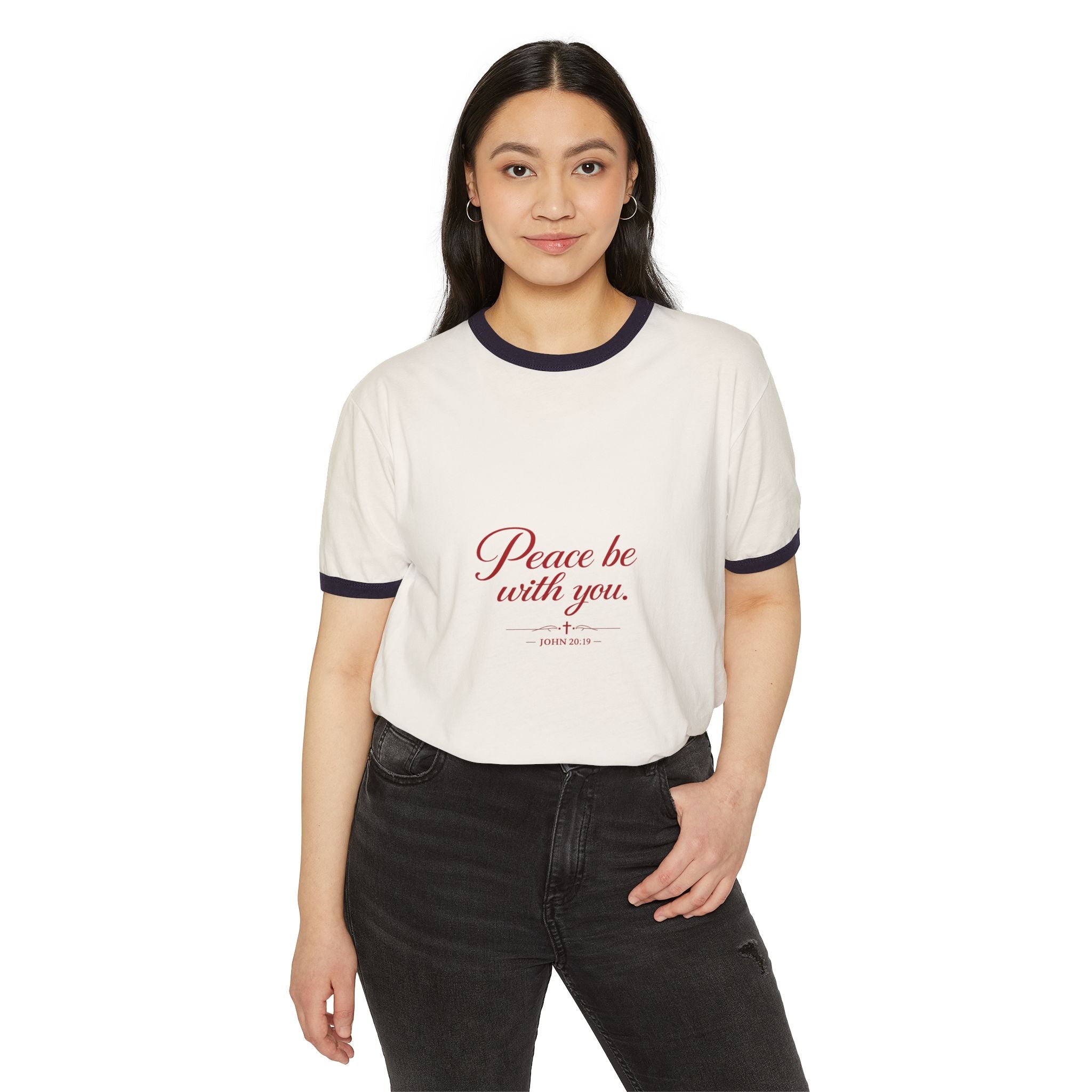 Peace Be With You Ringer T-Shirt
