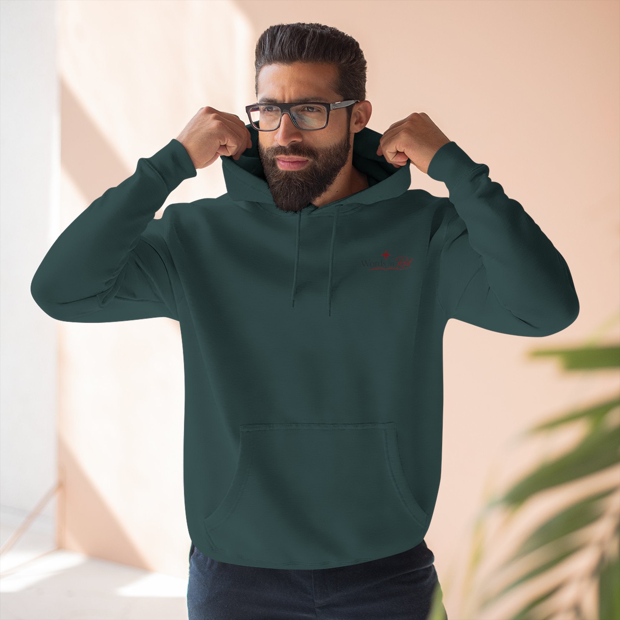 Faith Quote Hoodie — "I am the way, the truth, and the life" Fleece Pullover