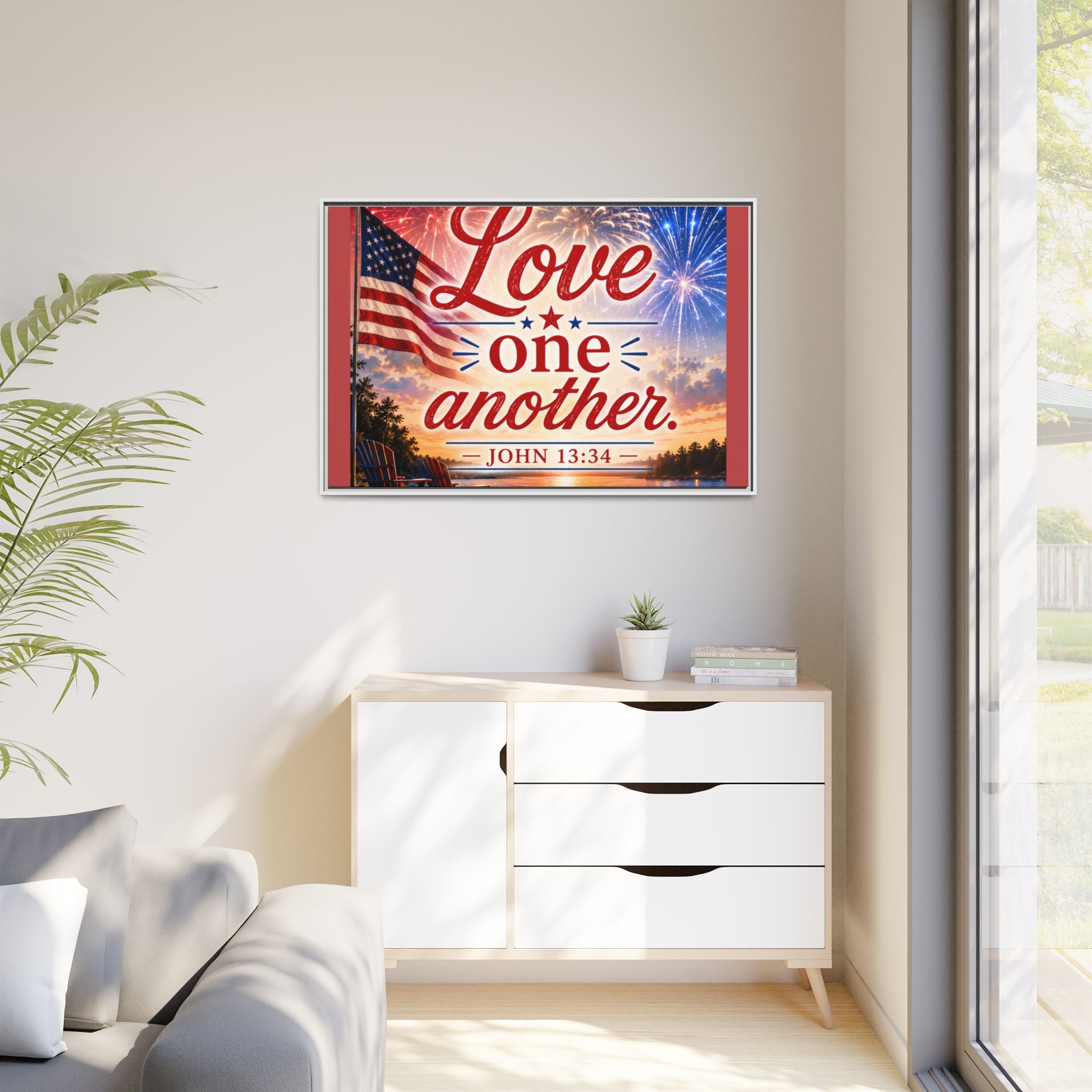 Matte Canvas, Framed (Multi-color)