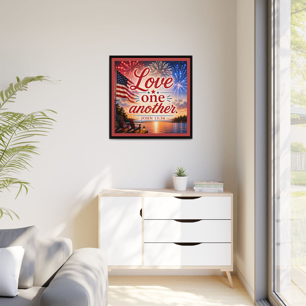 Matte Canvas, Framed (Multi-color)