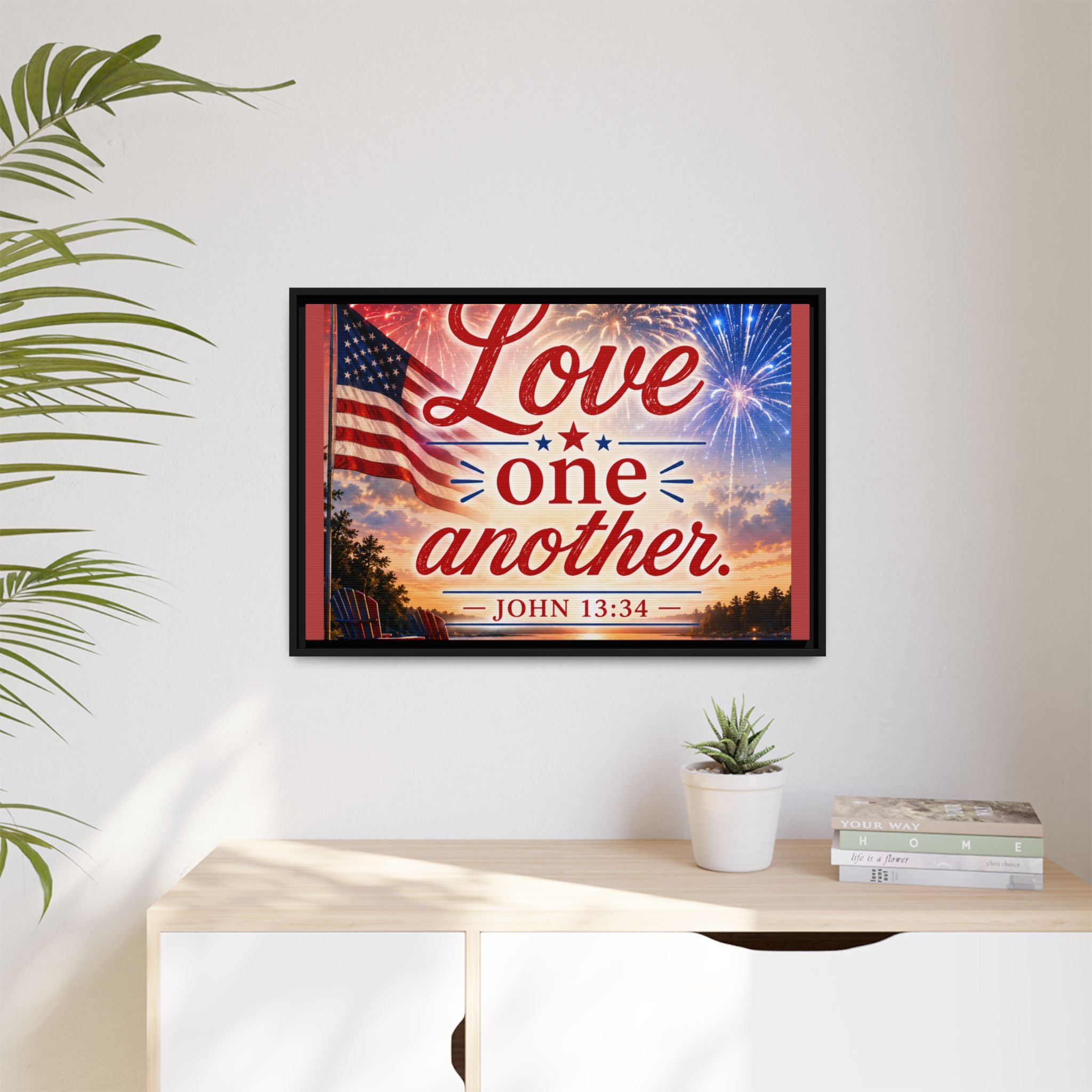 Matte Canvas, Framed (Multi-color)