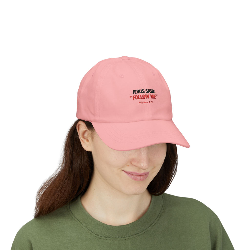 “Jesus Said: ‘Follow Me’” Embroidered Christian Baseball Hat