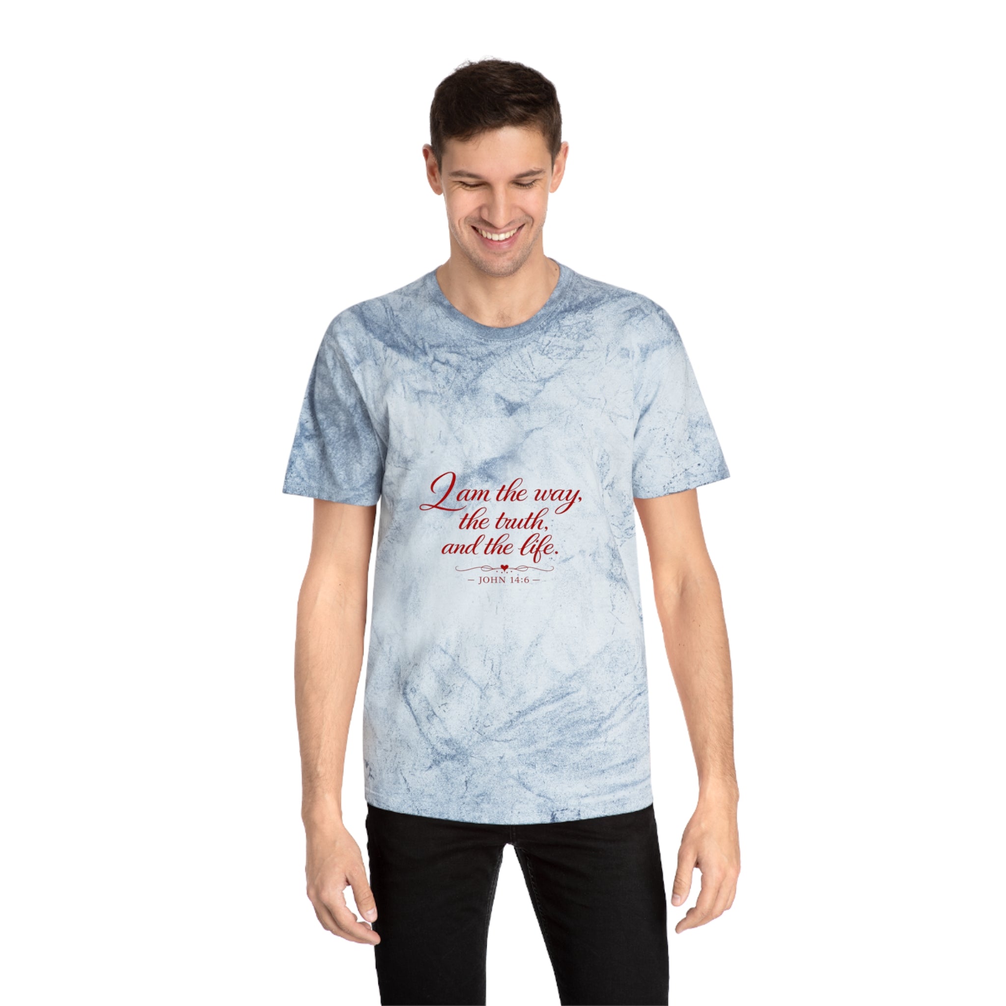 I Am the Way Tie-Dye T-Shirt — Inspirational Christian Quote Tee