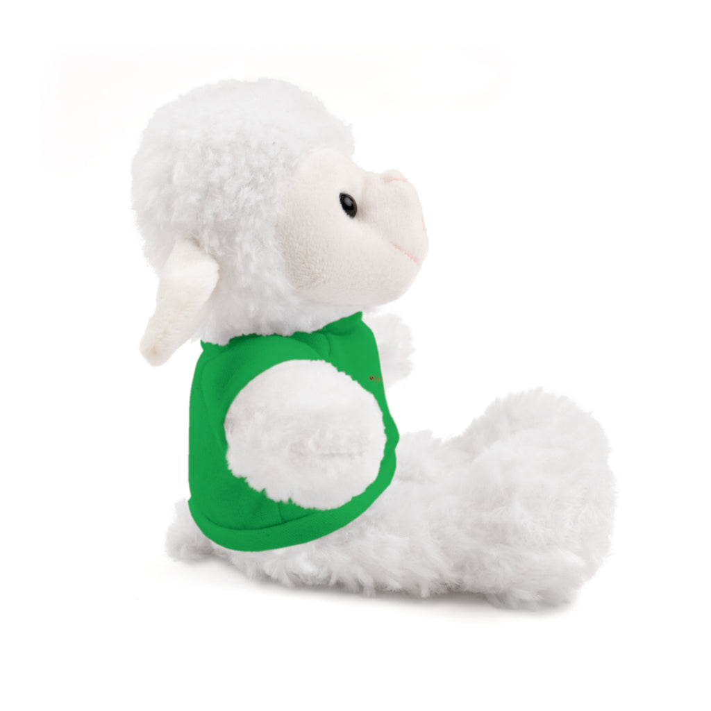 Plush Bear with “I am with you always.” — Matthew 28:20 Custom Tee – Soft Brown Teddy Gift