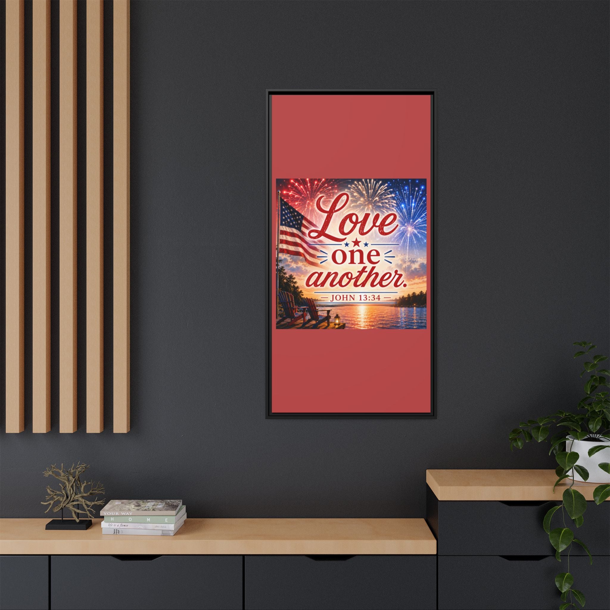 Matte Canvas, Framed (Multi-color)