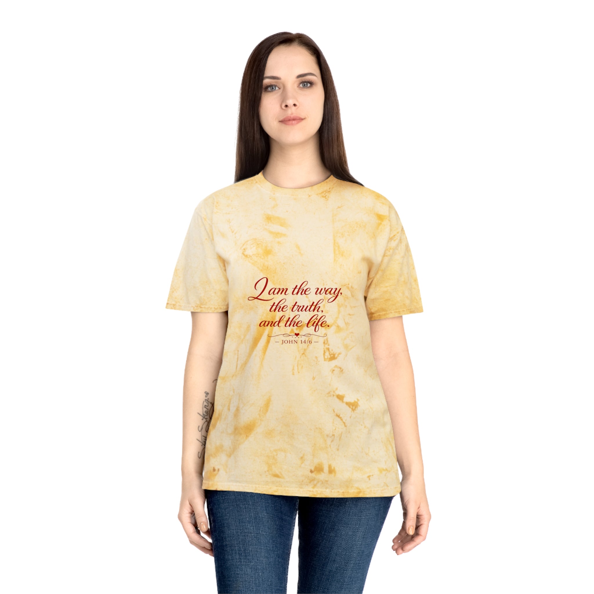 I Am the Way Tie-Dye T-Shirt — Inspirational Christian Quote Tee