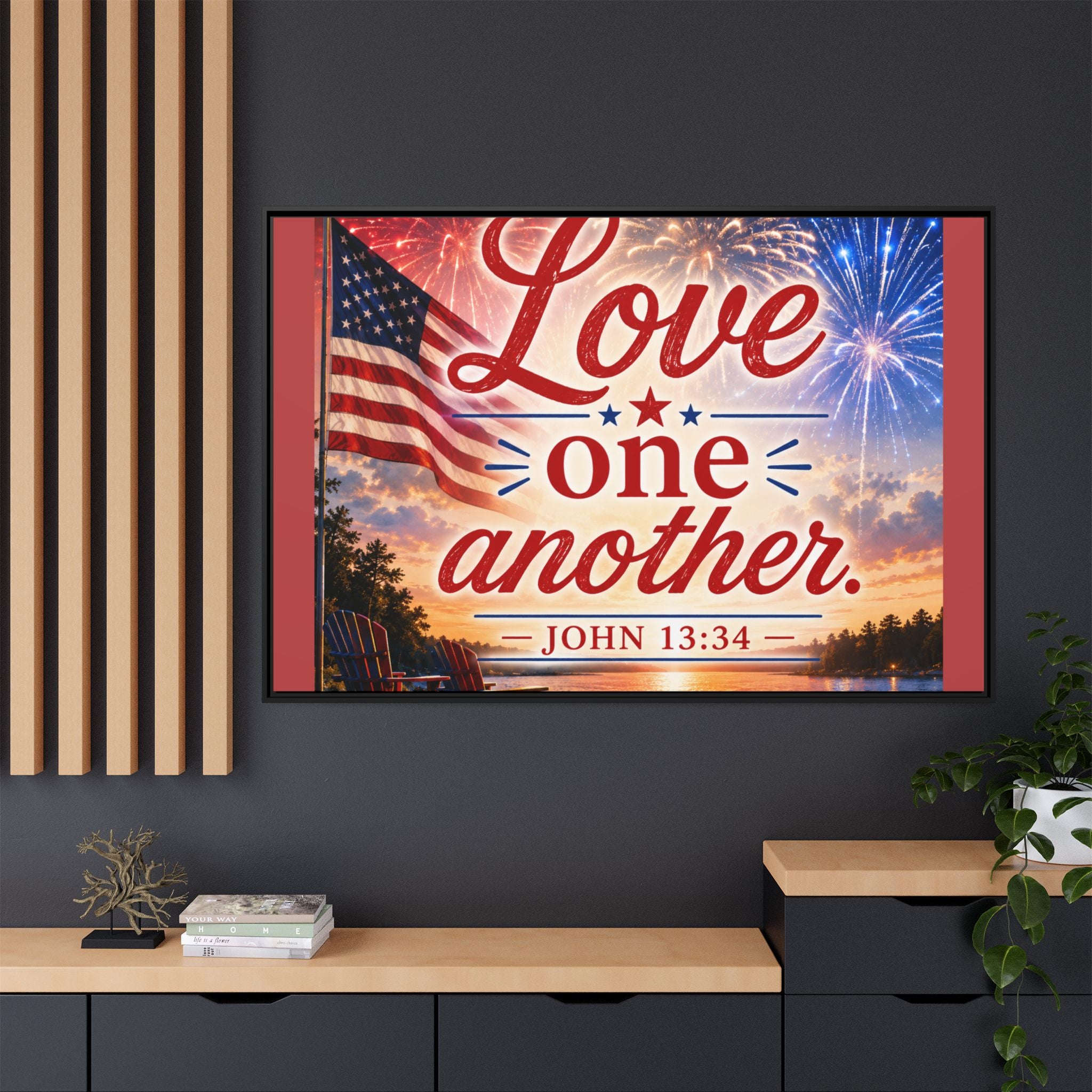 Matte Canvas, Framed (Multi-color)