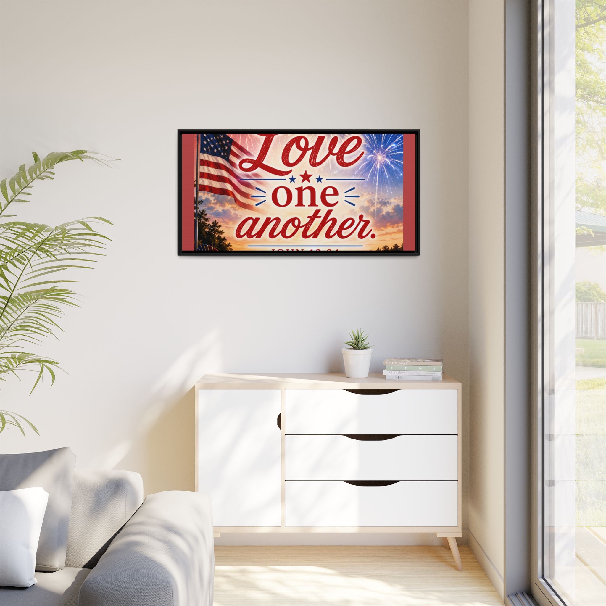 Matte Canvas, Framed (Multi-color)
