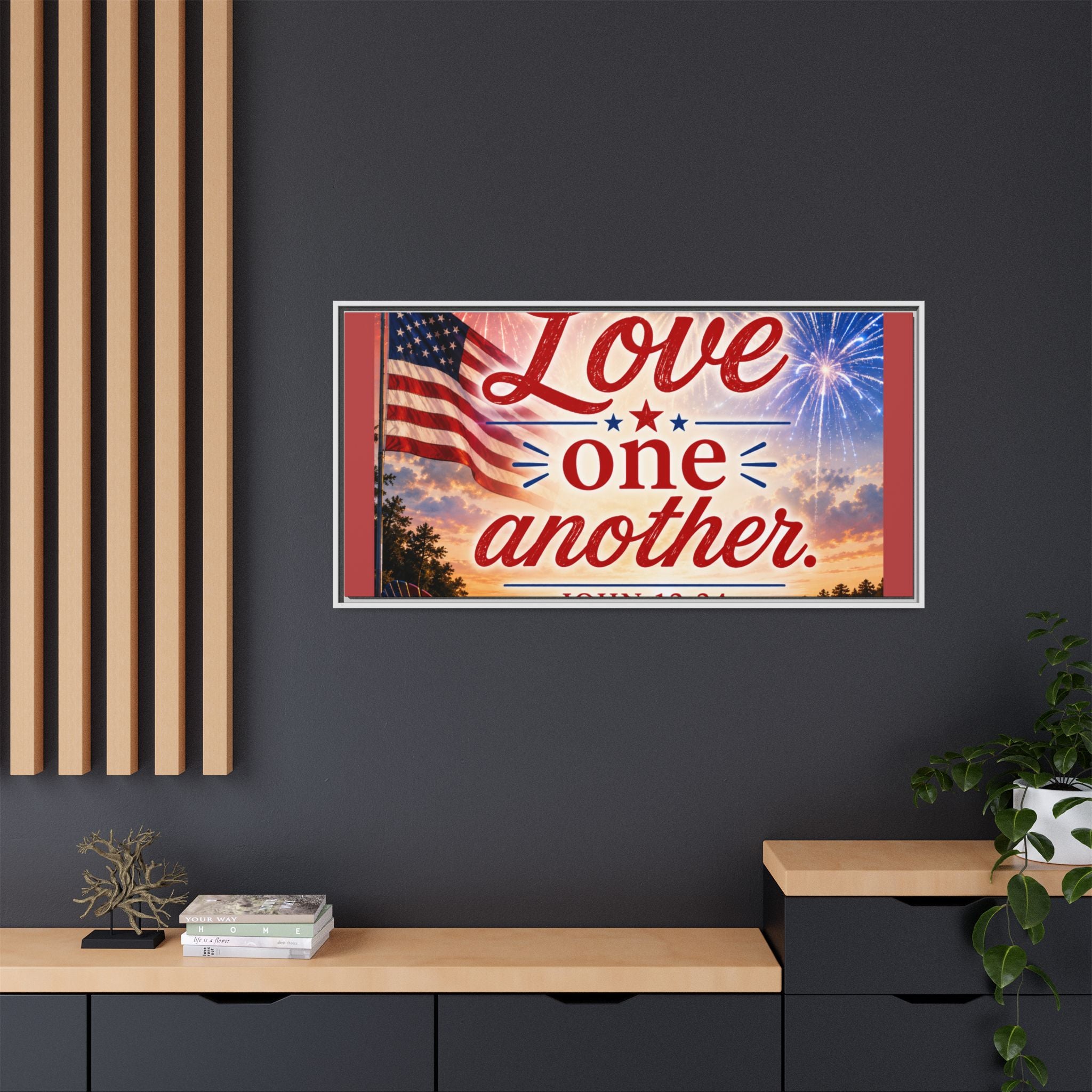 Matte Canvas, Framed (Multi-color)