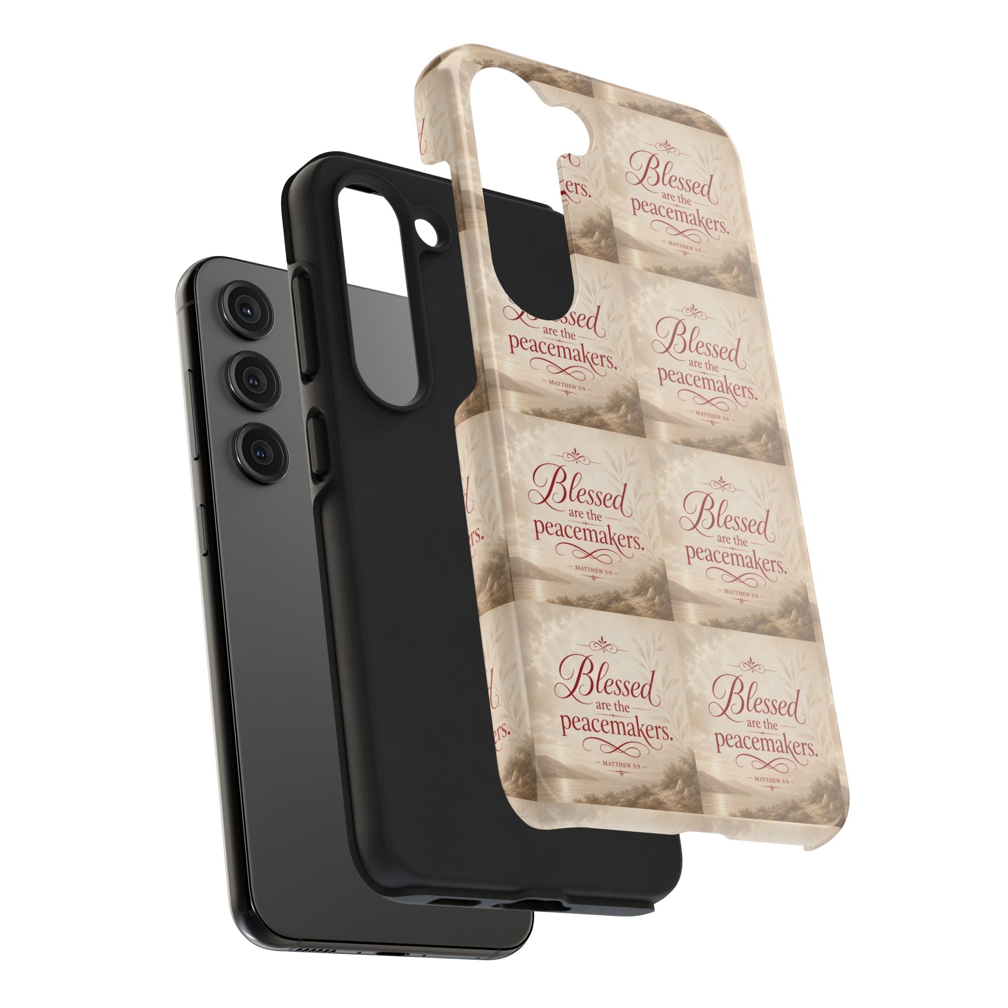 Blessed Are the Peacemakers Phone Case — Christian Inspirational Tough Phone Case