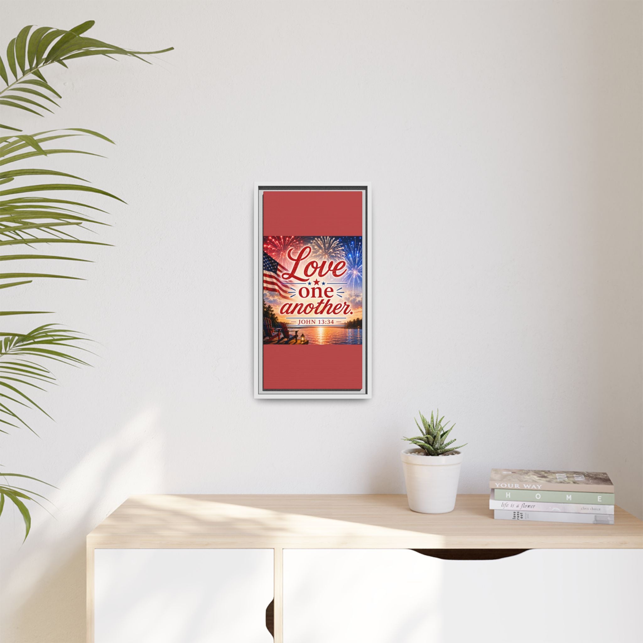 Matte Canvas, Framed (Multi-color)