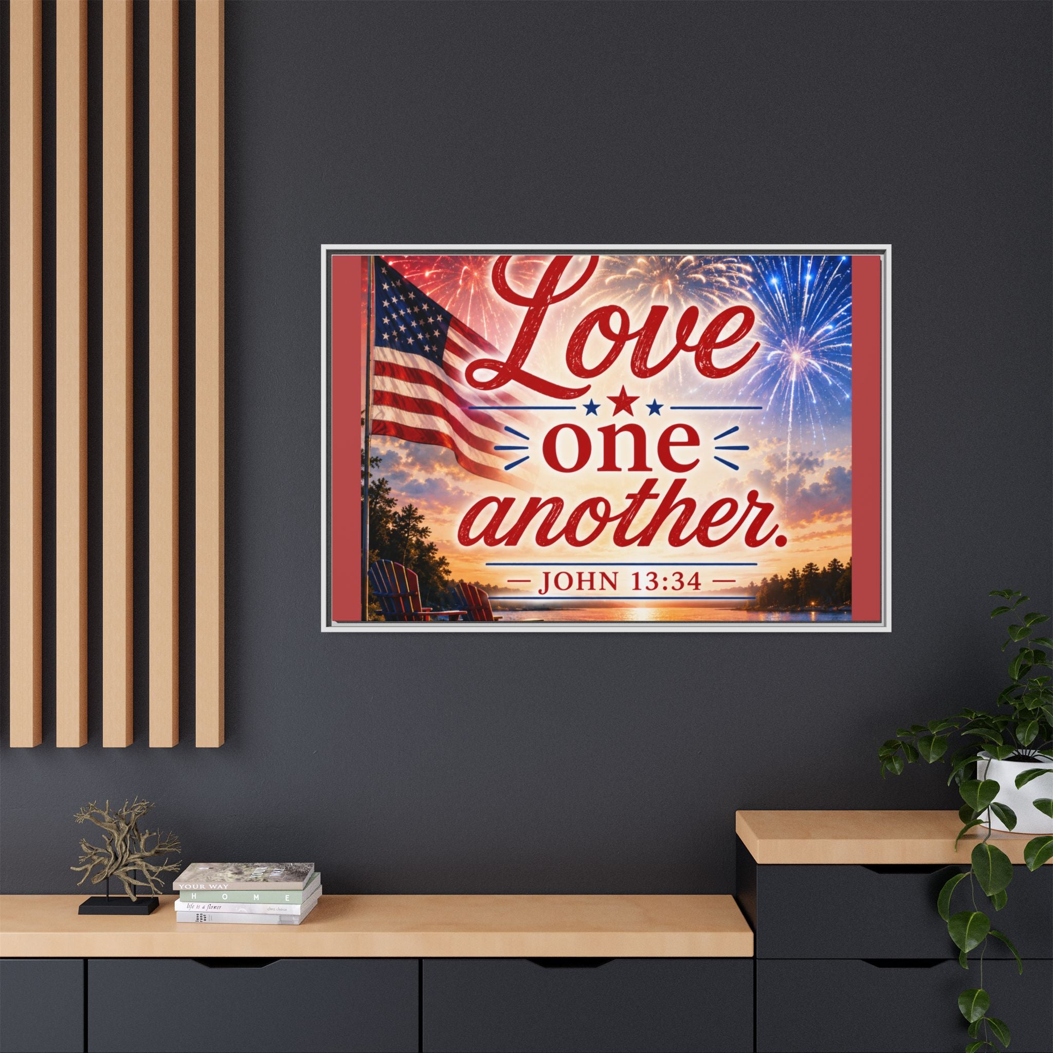 Matte Canvas, Framed (Multi-color)
