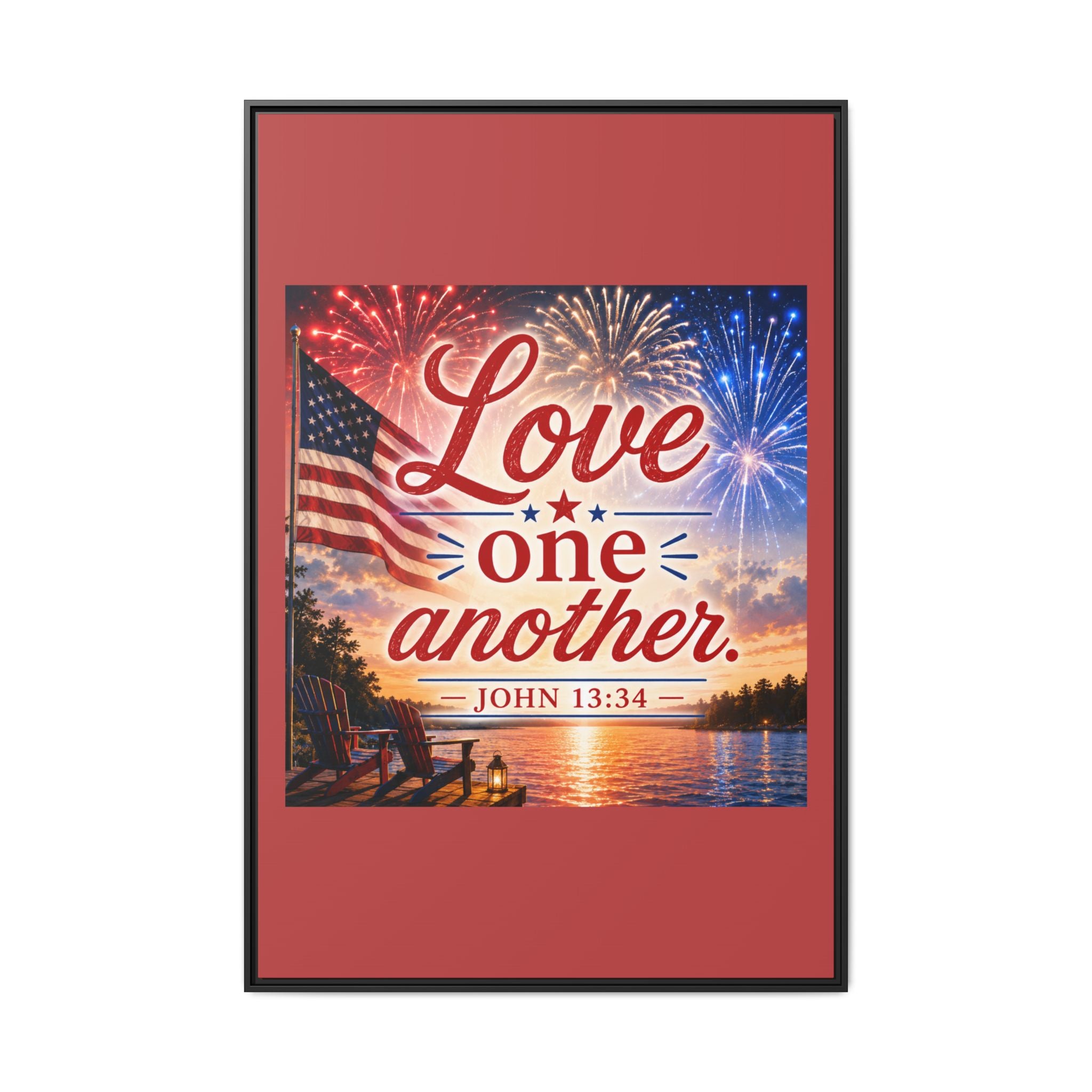 Matte Canvas, Framed (Multi-color)