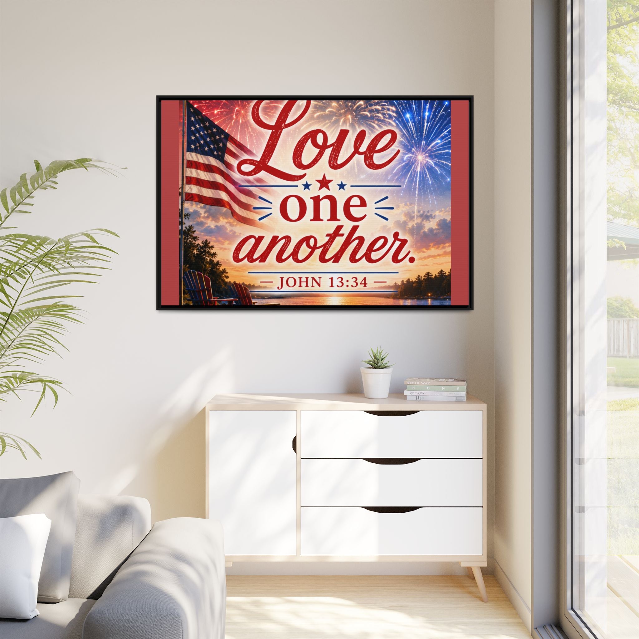 Matte Canvas, Framed (Multi-color)