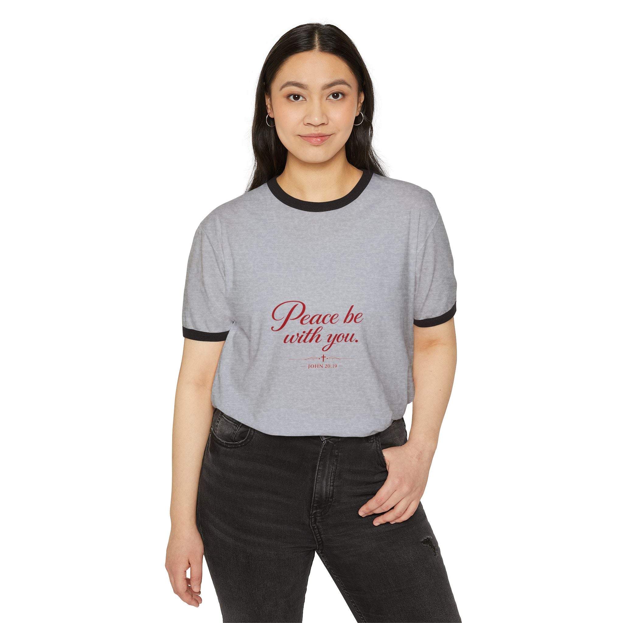 Peace Be With You Ringer T-Shirt