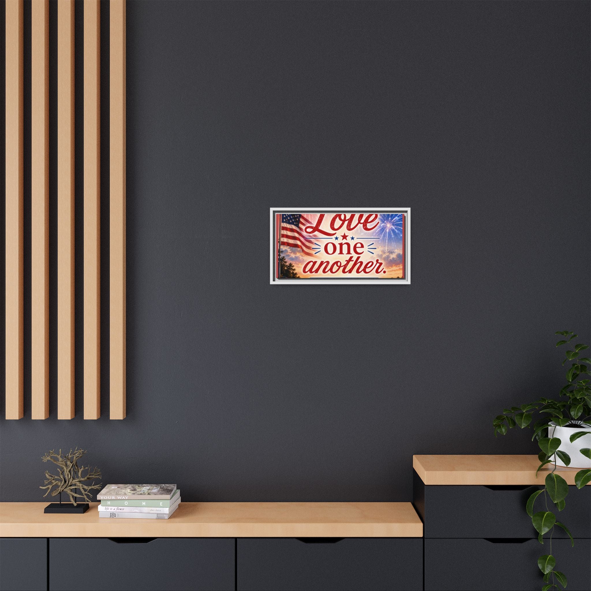 Matte Canvas, Framed (Multi-color)
