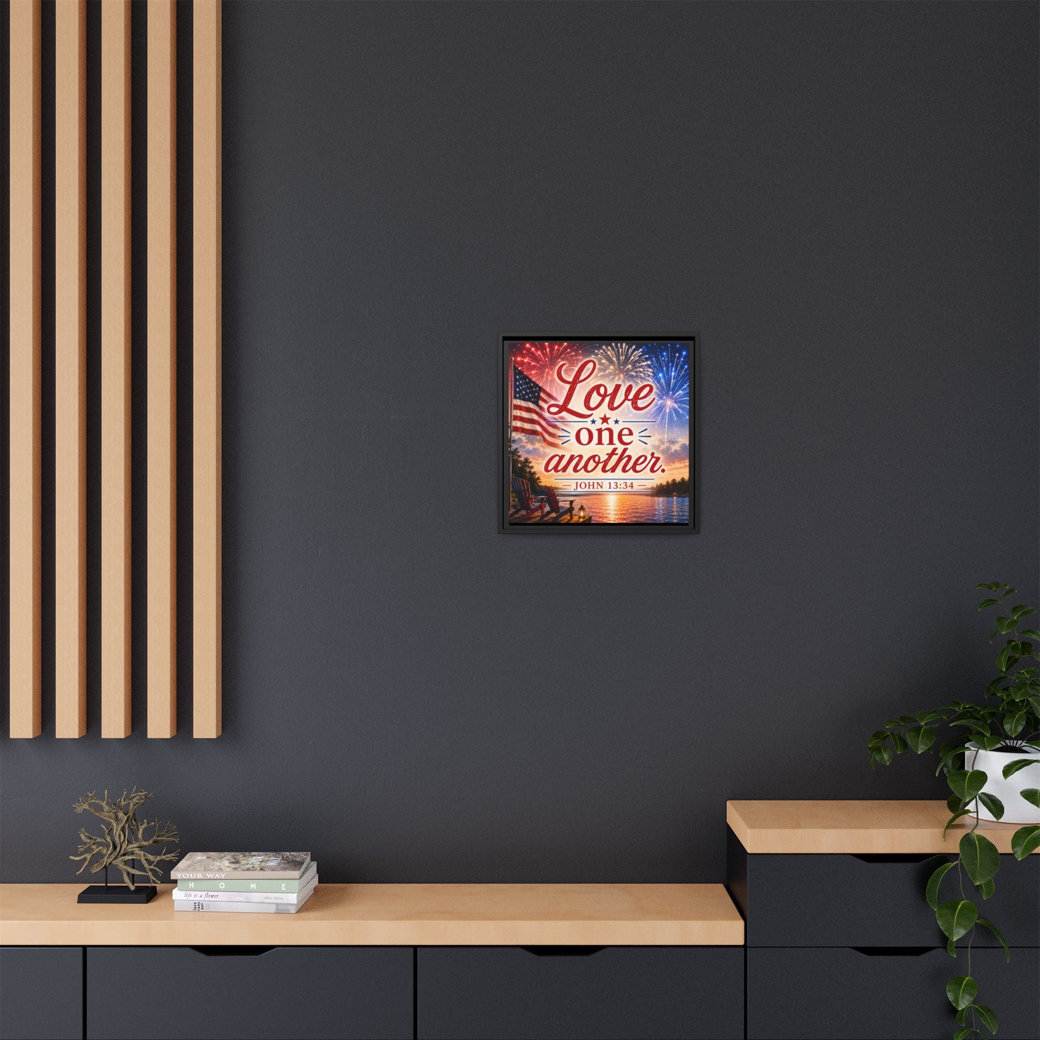 Matte Canvas, Framed (Multi-color)