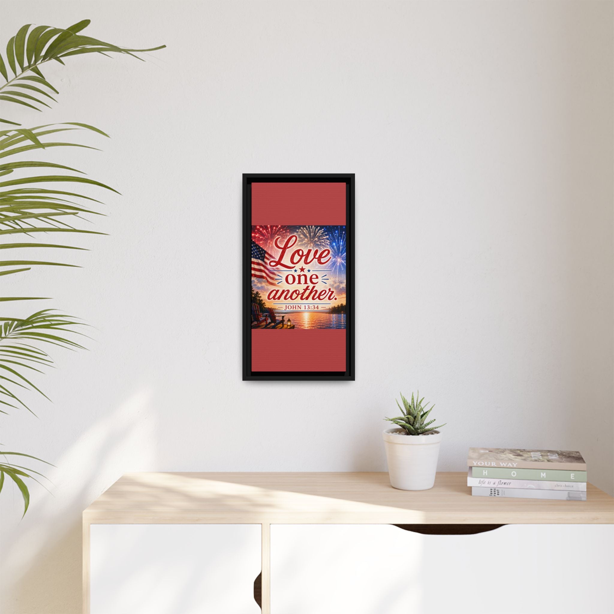 Matte Canvas, Framed (Multi-color)