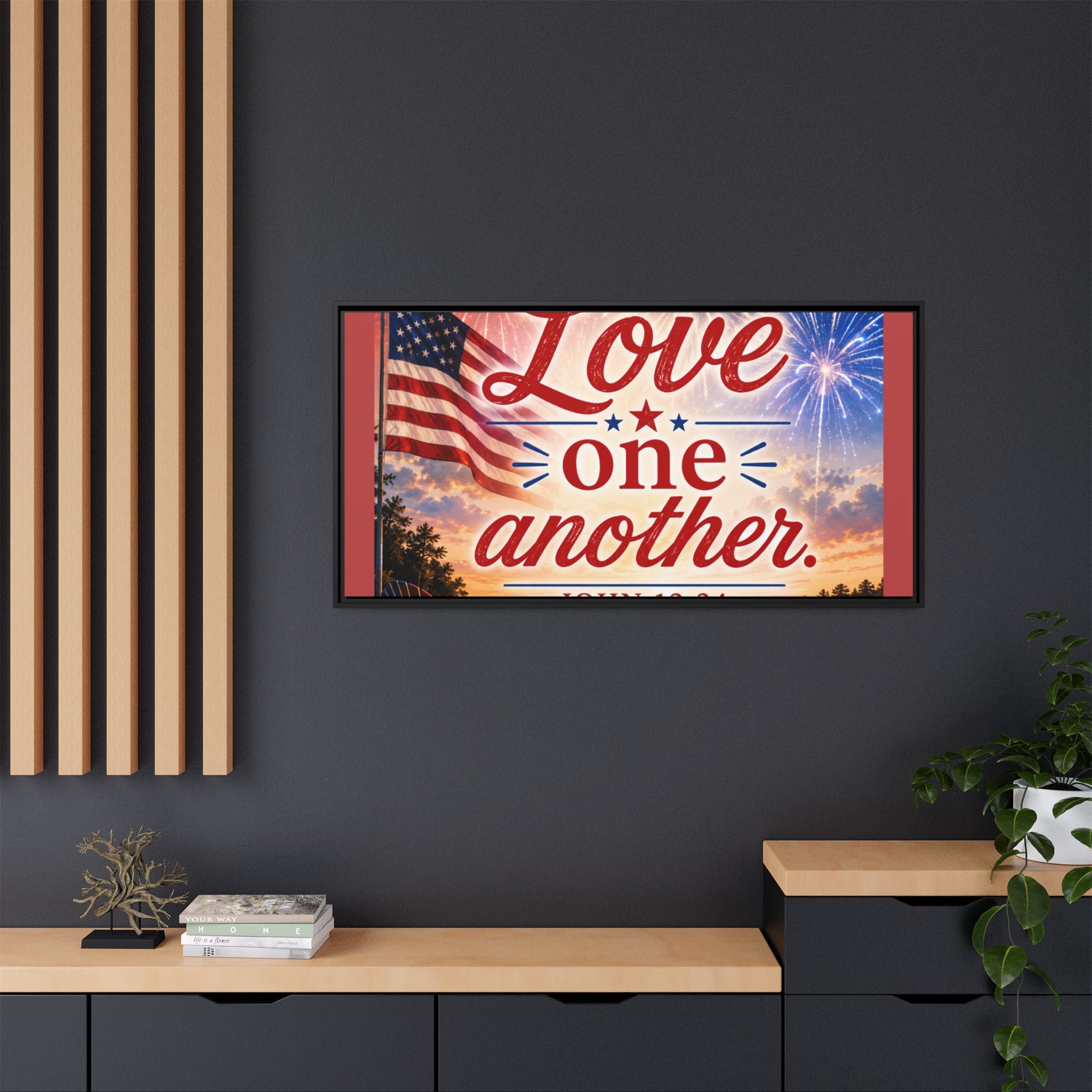 Matte Canvas, Framed (Multi-color)