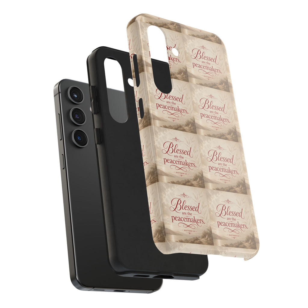 Blessed Are the Peacemakers Phone Case — Christian Inspirational Tough Phone Case