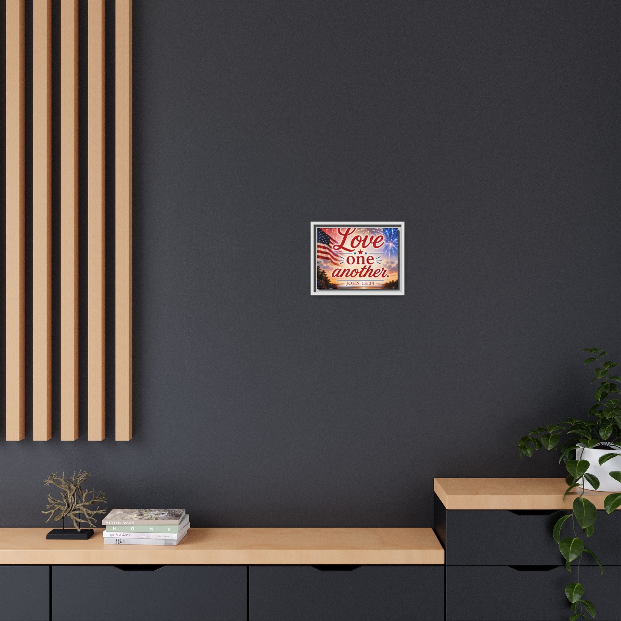 Matte Canvas, Framed (Multi-color)