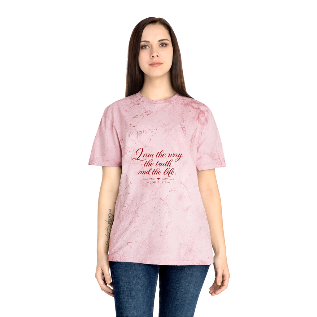 I Am the Way Tie-Dye T-Shirt — Inspirational Christian Quote Tee