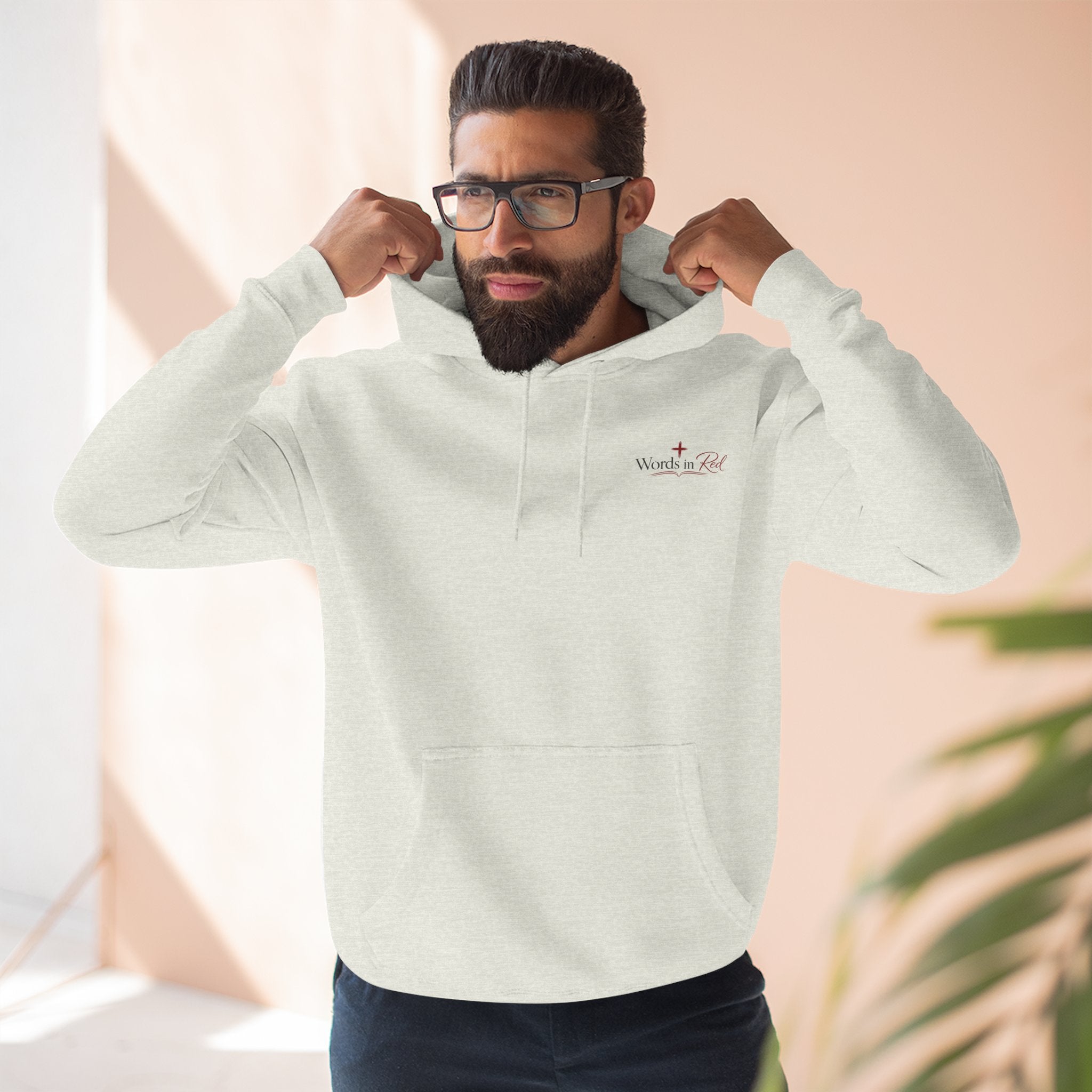 Faith Quote Hoodie — "I am the way, the truth, and the life" Fleece Pullover