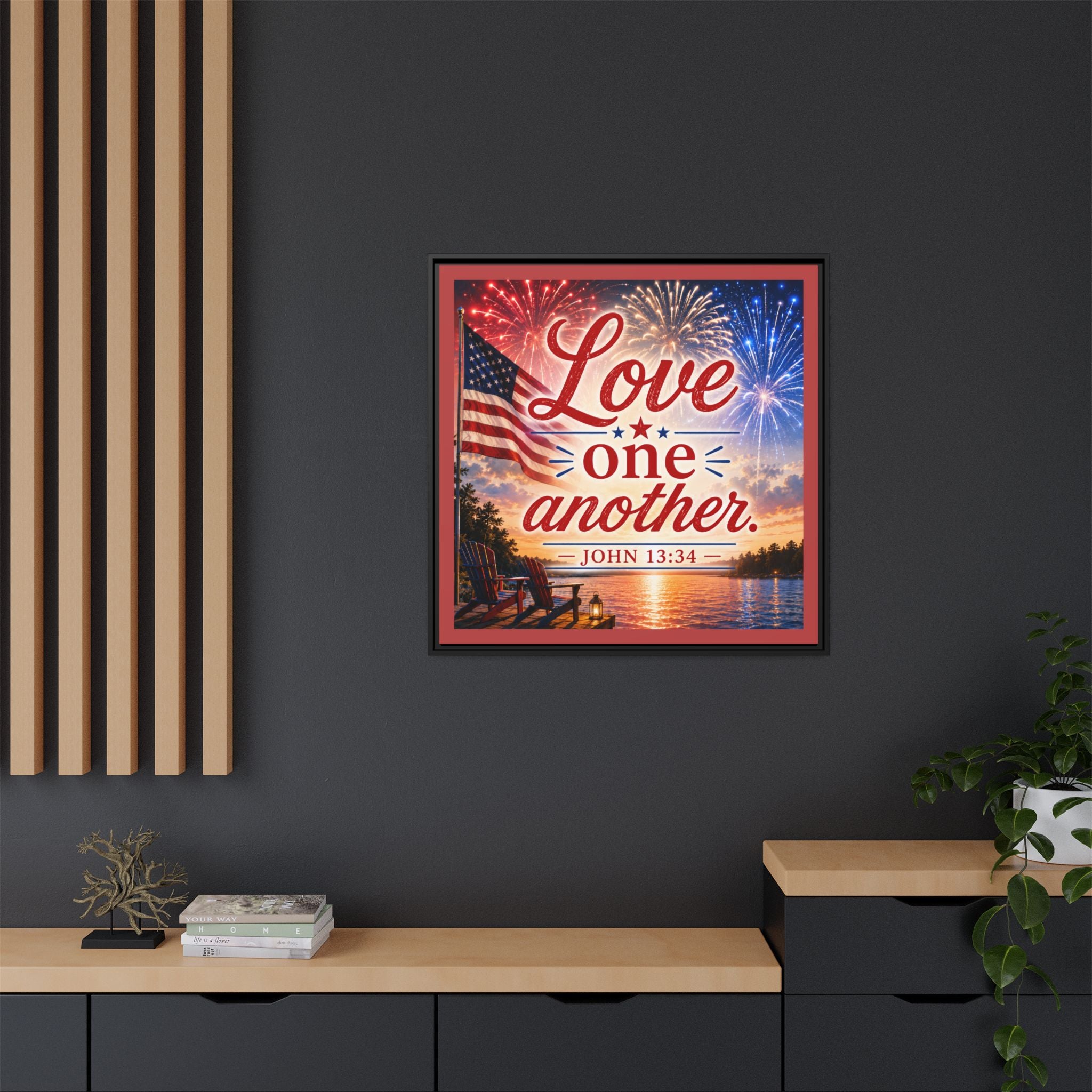 Matte Canvas, Framed (Multi-color)