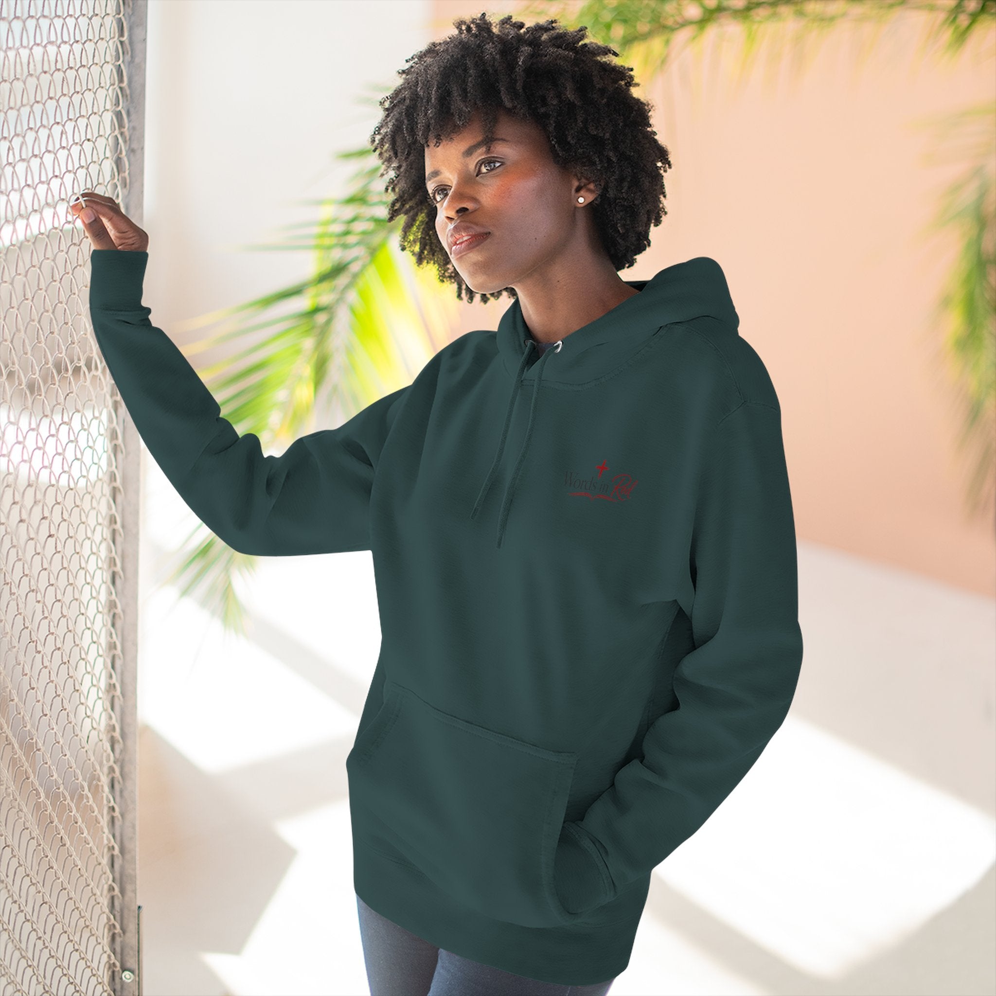 Faith Quote Hoodie — "I am the way, the truth, and the life" Fleece Pullover