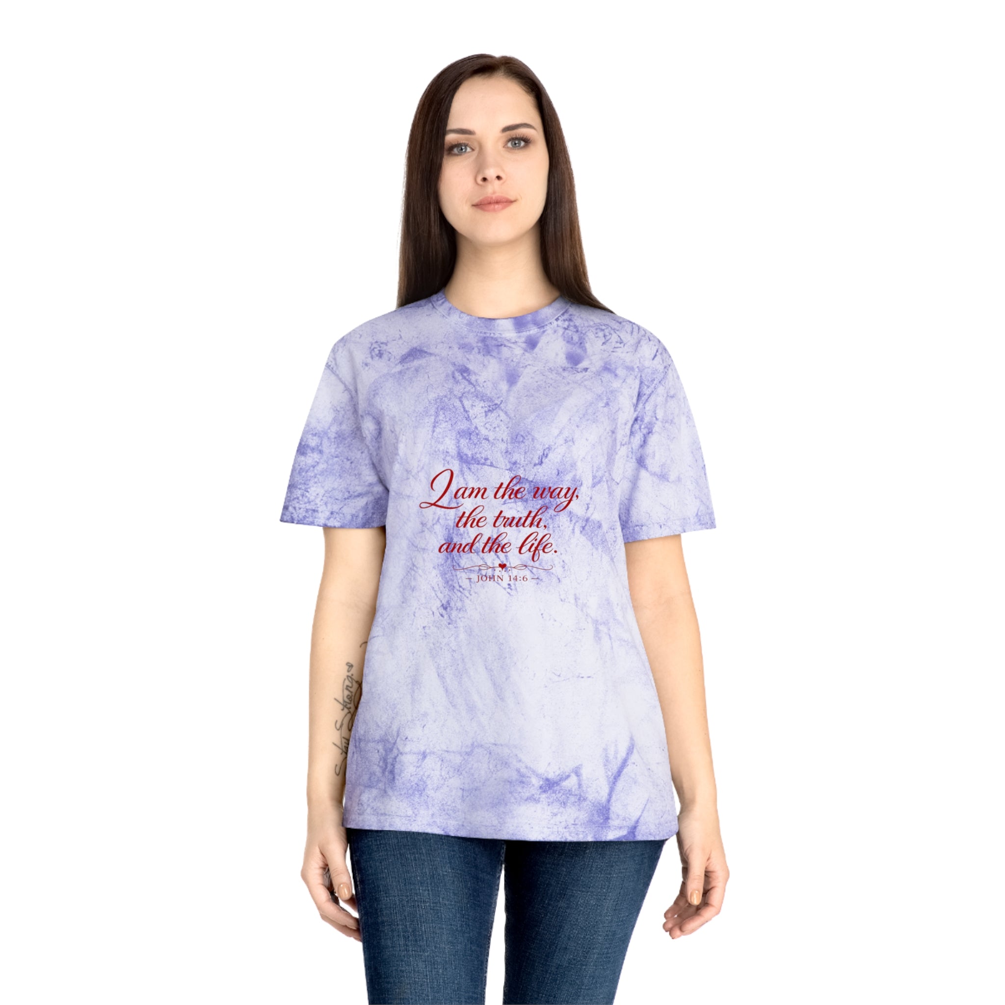 I Am the Way Tie-Dye T-Shirt — Inspirational Christian Quote Tee